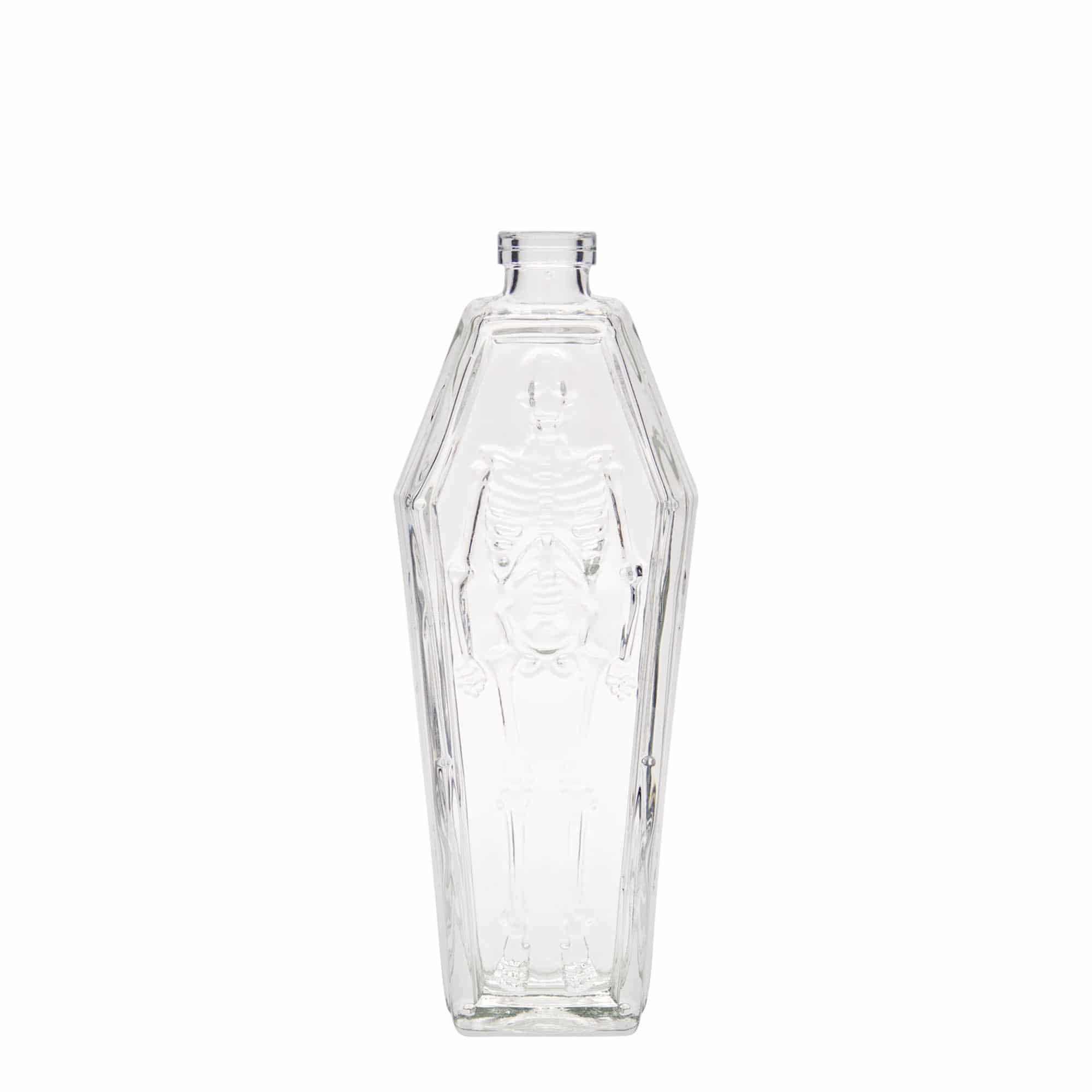 Glazen fles 'Doodkist', 200 ml, monding: kurk Glazen fles 'Doodkist', 200 ml, monding: kurk