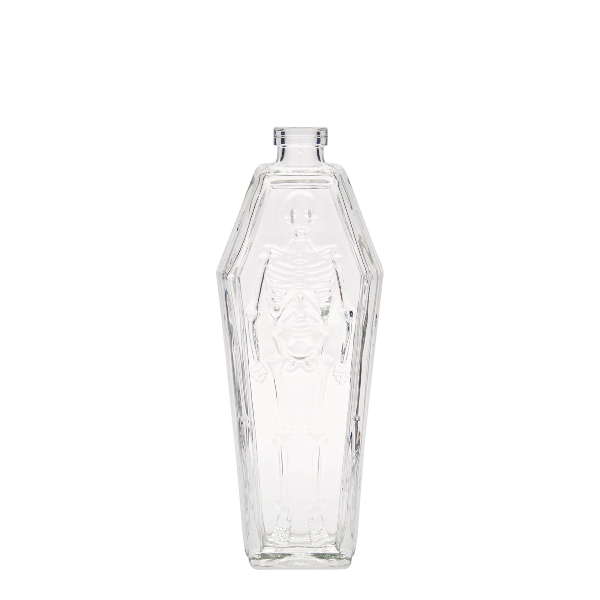 Glazen fles 'Doodkist', 200 ml, monding: kurk Glazen fles 'Doodkist', 200 ml, monding: kurk