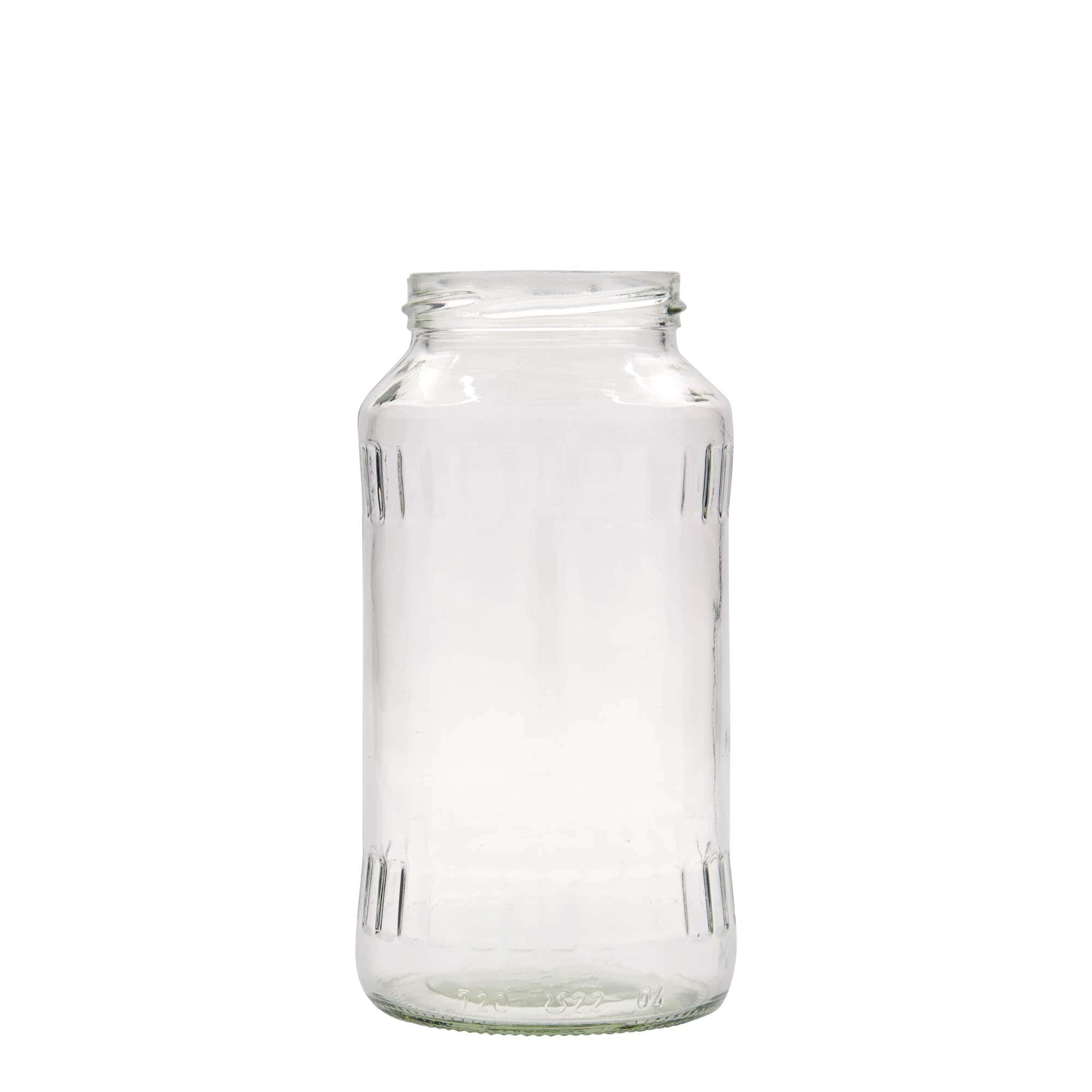 Gefacetteerde pot, 720 ml, monding: twist-off (TO 66) Gefacetteerde pot, 720 ml, monding: twist-off (TO 66)