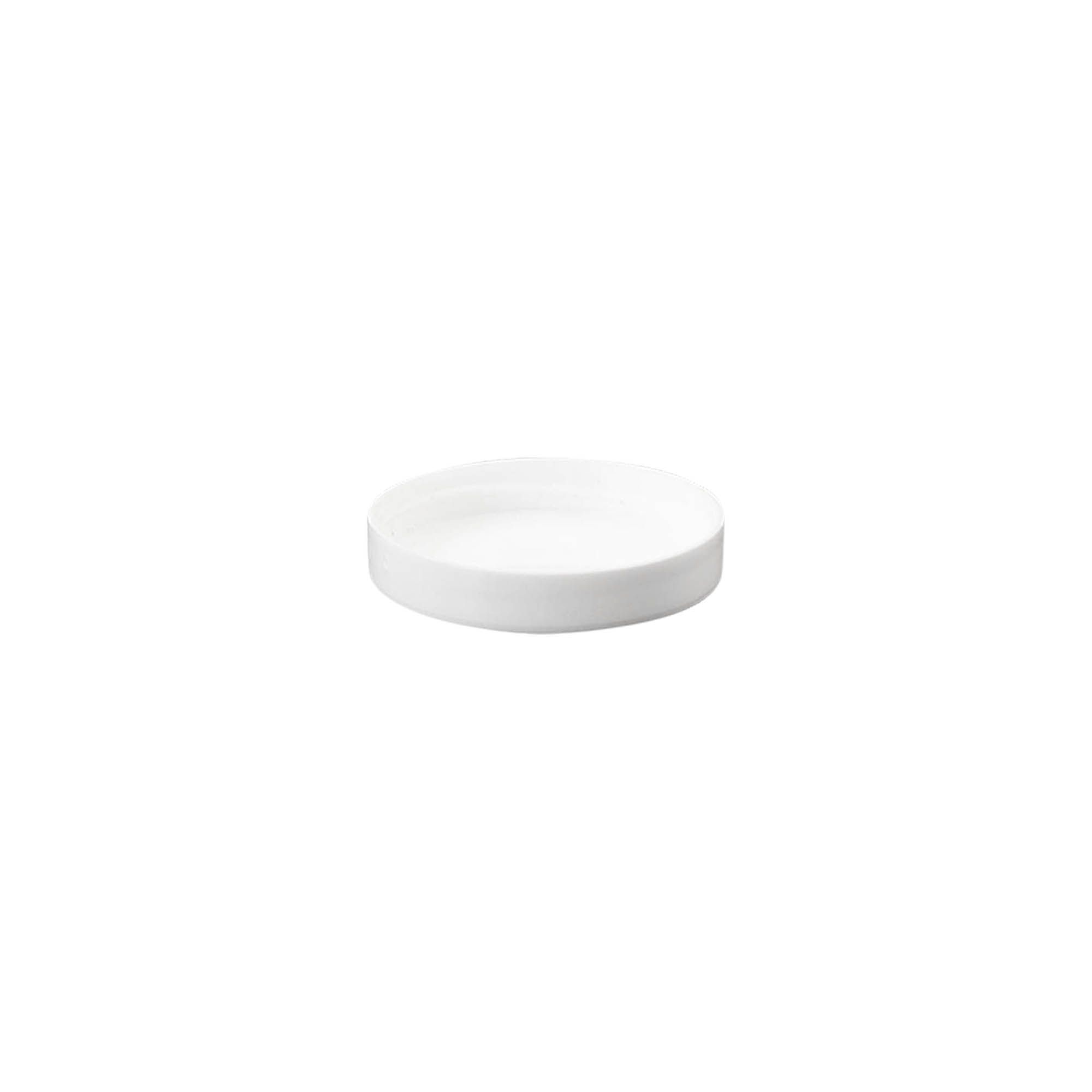 Schroefdop 'White Line' 6ml, PP-kunststof, wit Schroefdop 'White Line' 6ml, PP-kunststof, wit