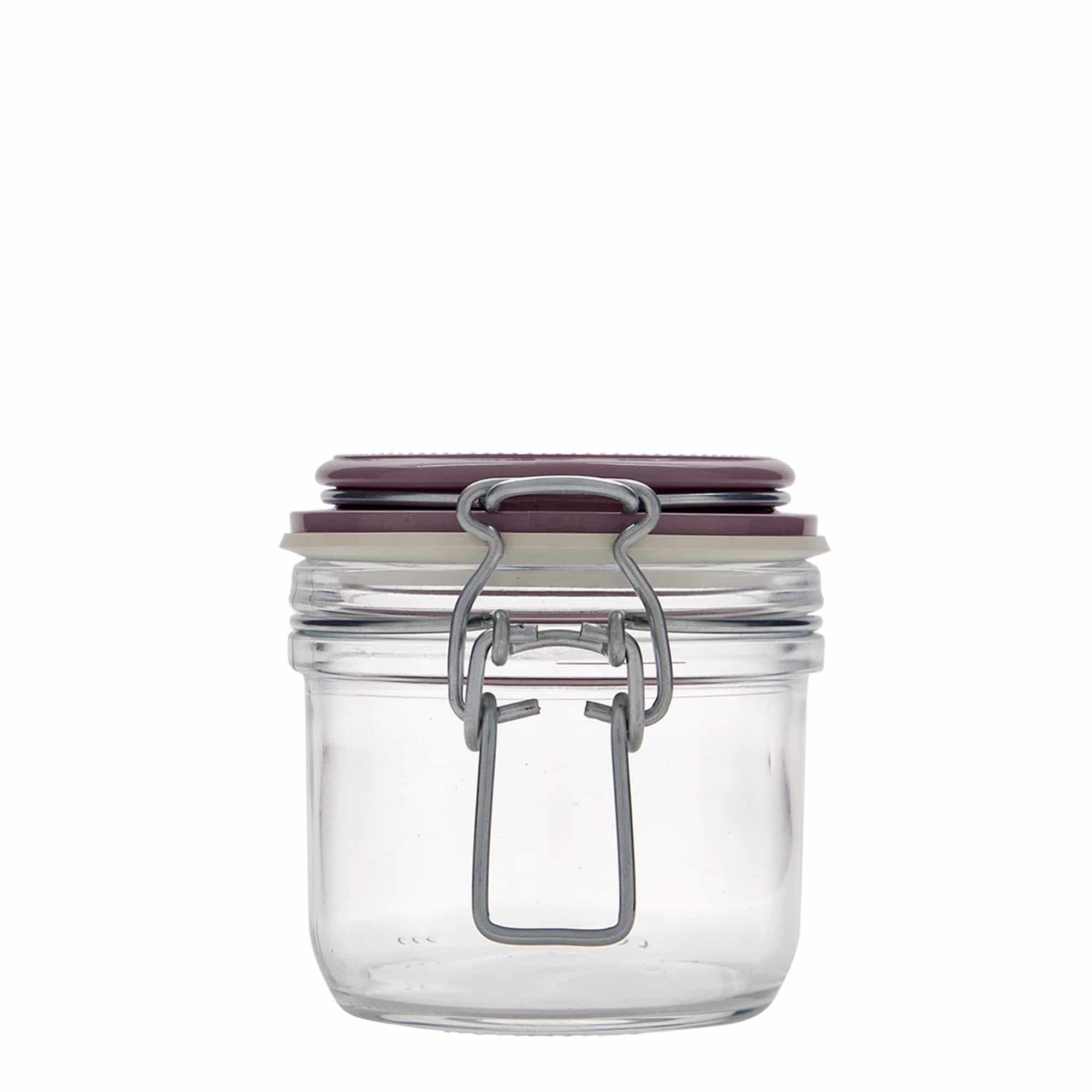 Pot met beugelsluiting 'Fido', 200 ml, paars, monding: beugelsluiting Pot met beugelsluiting 'Fido', 200 ml, paars, monding: beugelsluiting