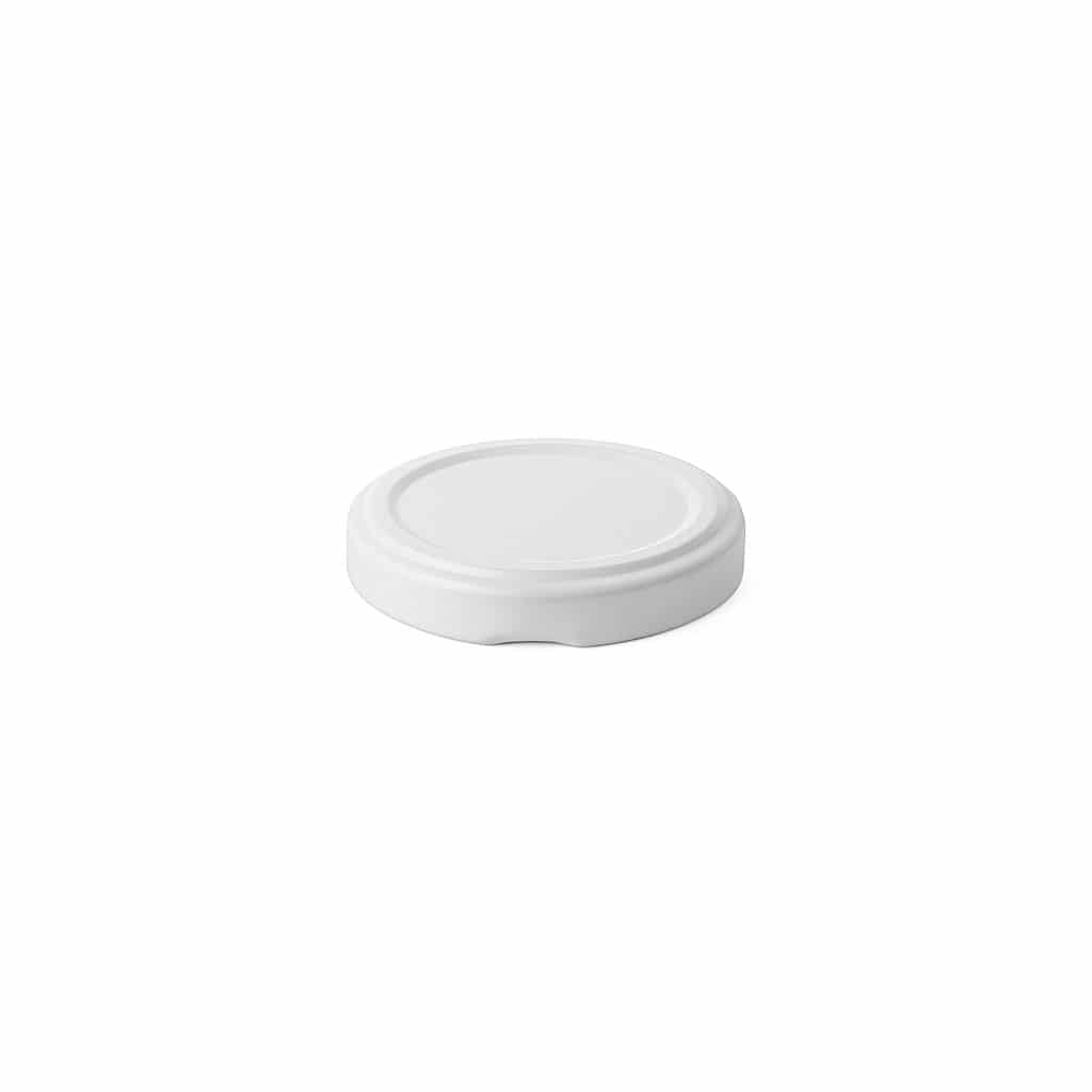 Twist-offdeksel, blik, wit, voor monding: TO 48 Twist-offdeksel, blik, wit, voor monding: TO 48