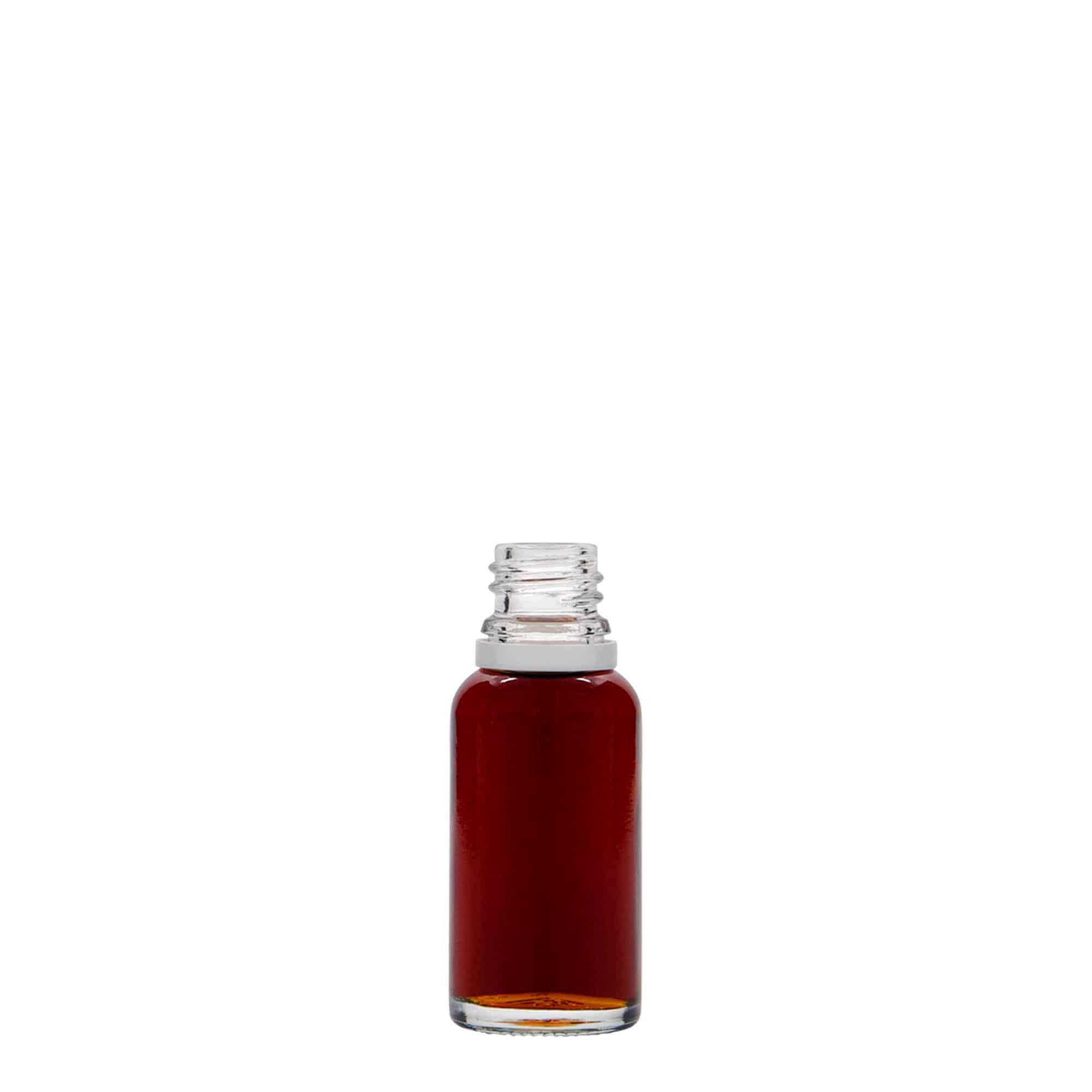 Medicijnfles, 20 ml, glas, monding: DIN 18
