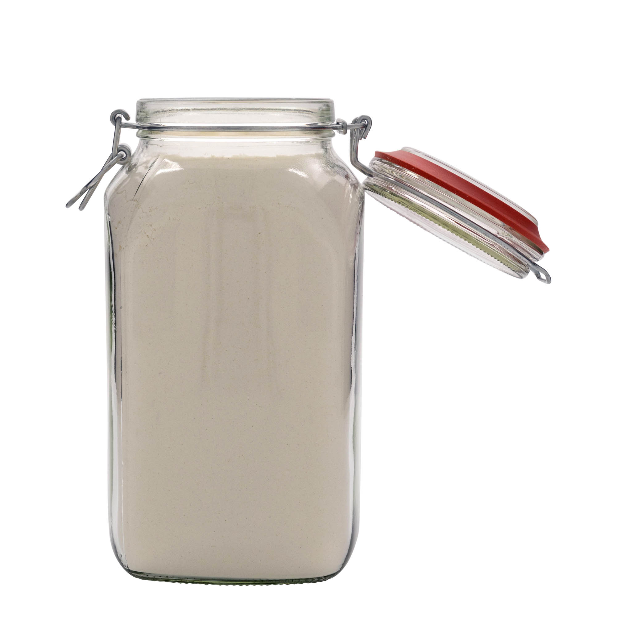 2.590 ml beugelfles #, vierkant, opening: beugelsluiting