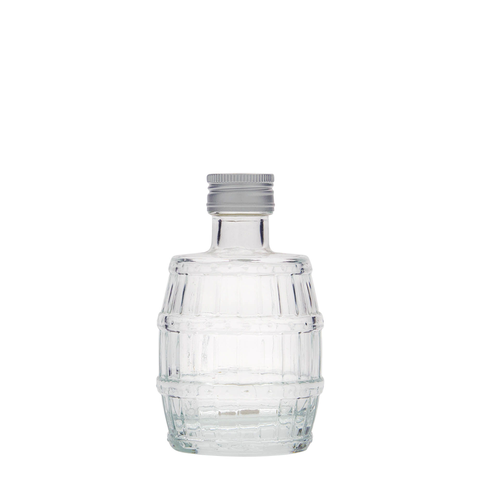 100 ml glazen fles 'vat', monding: PP 24 100 ml glazen fles 'vat', monding: PP 24