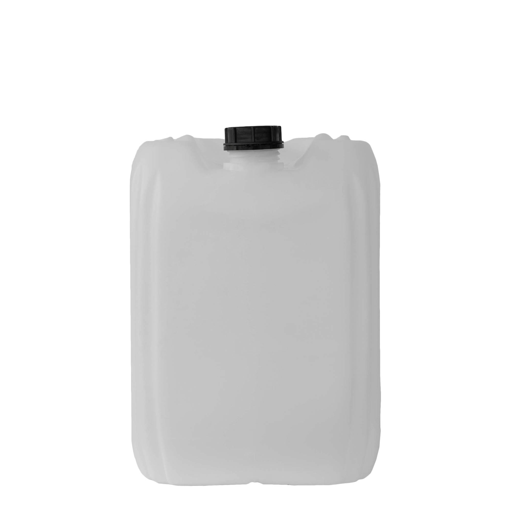 30 l kanister, rechthoekig, HDPE-kunststof, naturel, opening: ND 60 30 l kanister, rechthoekig, HDPE-kunststof, naturel, opening: ND 60