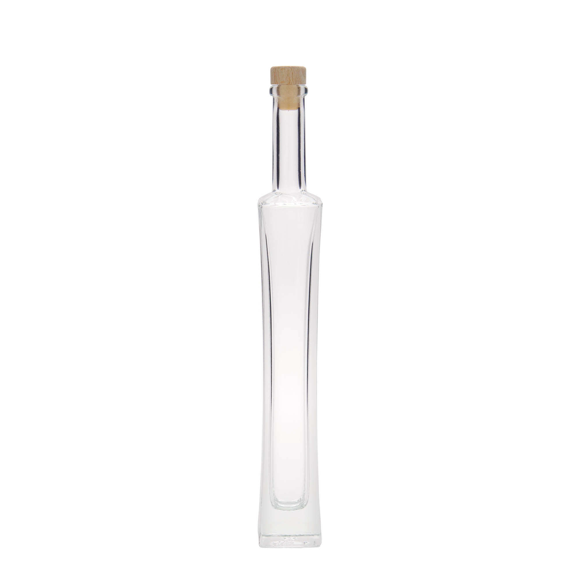 100 ml glazen fles 'Koko', vierkant, opening: kurk 100 ml glazen fles 'Koko', vierkant, opening: kurk