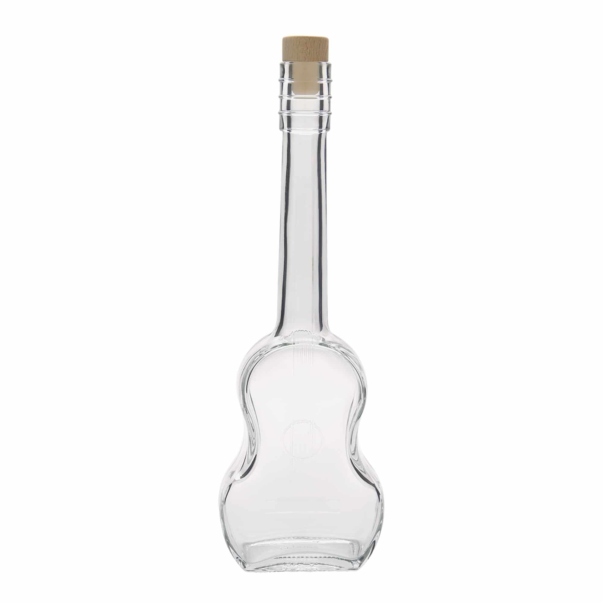 500 ml glazen fles 'Gitaar', opening: kurk
