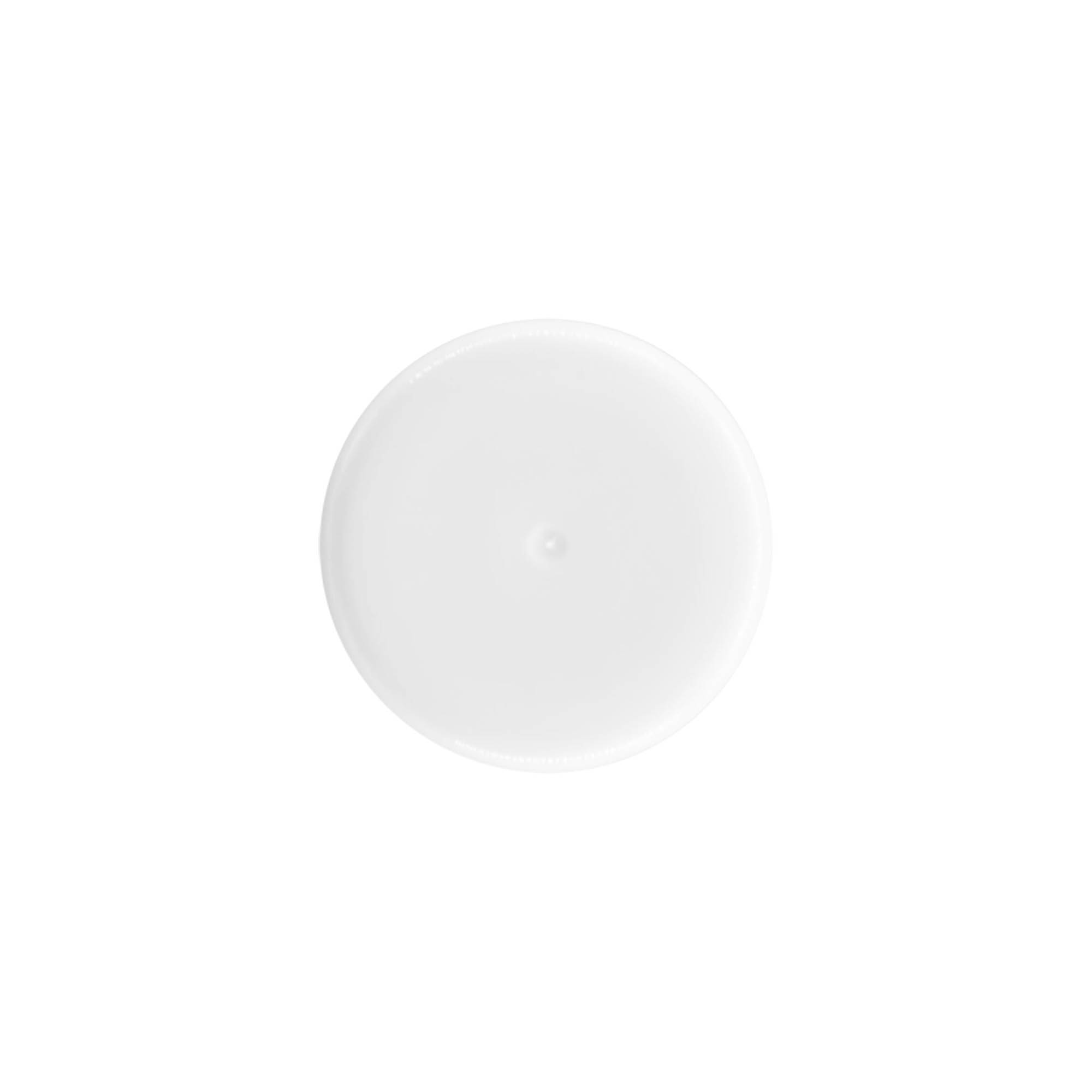 Dop voor 50 ml roll-on fles, PP-kunststof, wit, voor opening: schroefdop Dop voor 50 ml roll-on fles, PP-kunststof, wit, voor opening: schroefdop