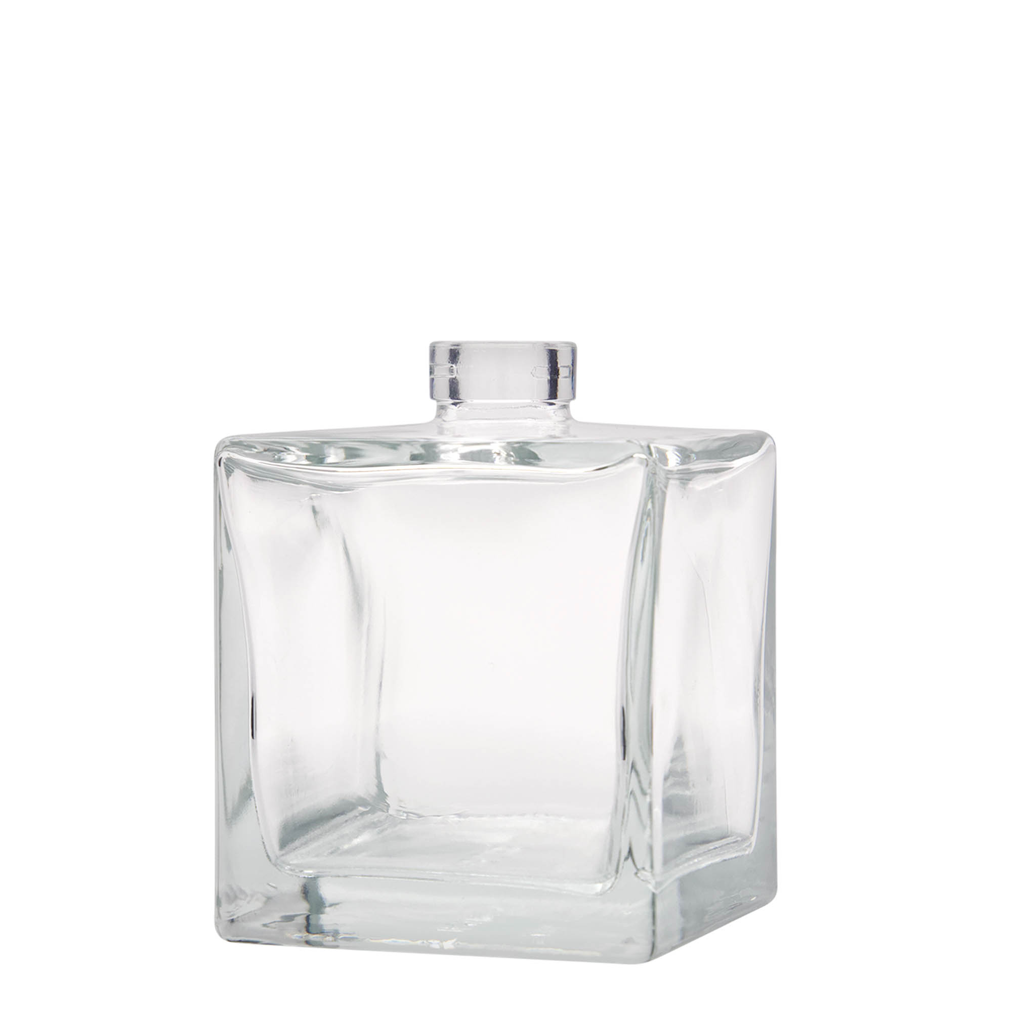 500 ml glazen fles 'Cube', vierkant, opening: kurk