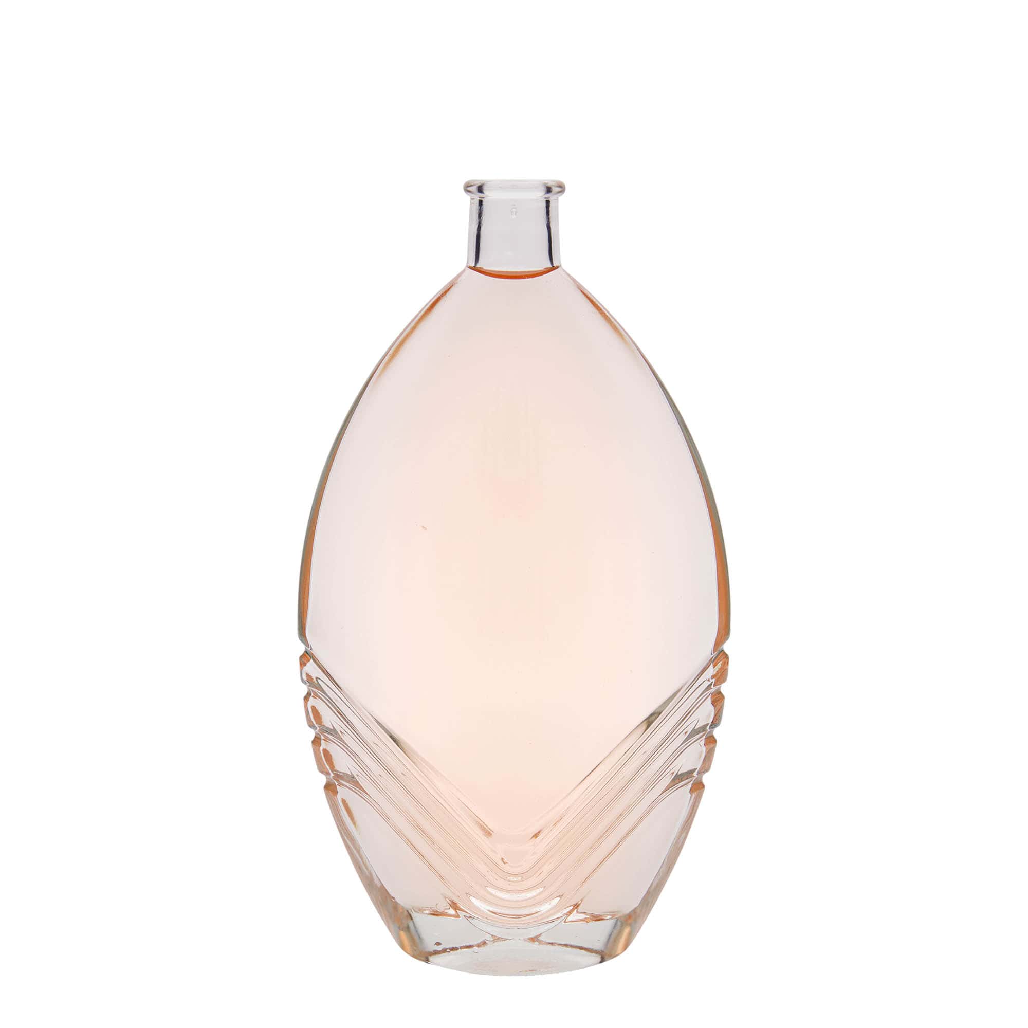 500 ml glazen fles 'Florence', ovaal, opening: kurk