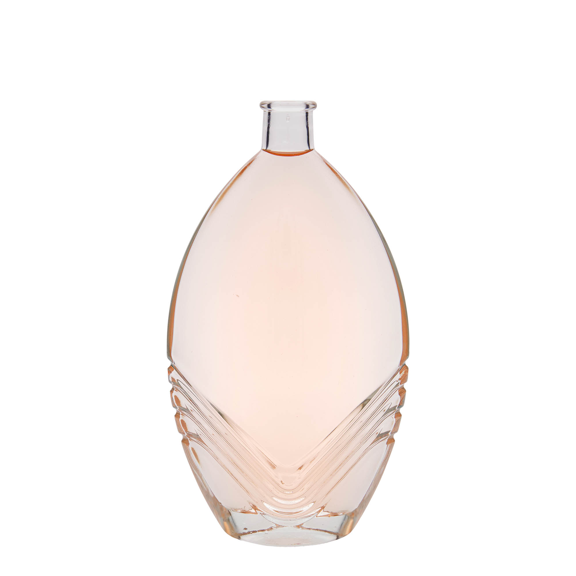500 ml glazen fles 'Florence', ovaal, opening: kurk