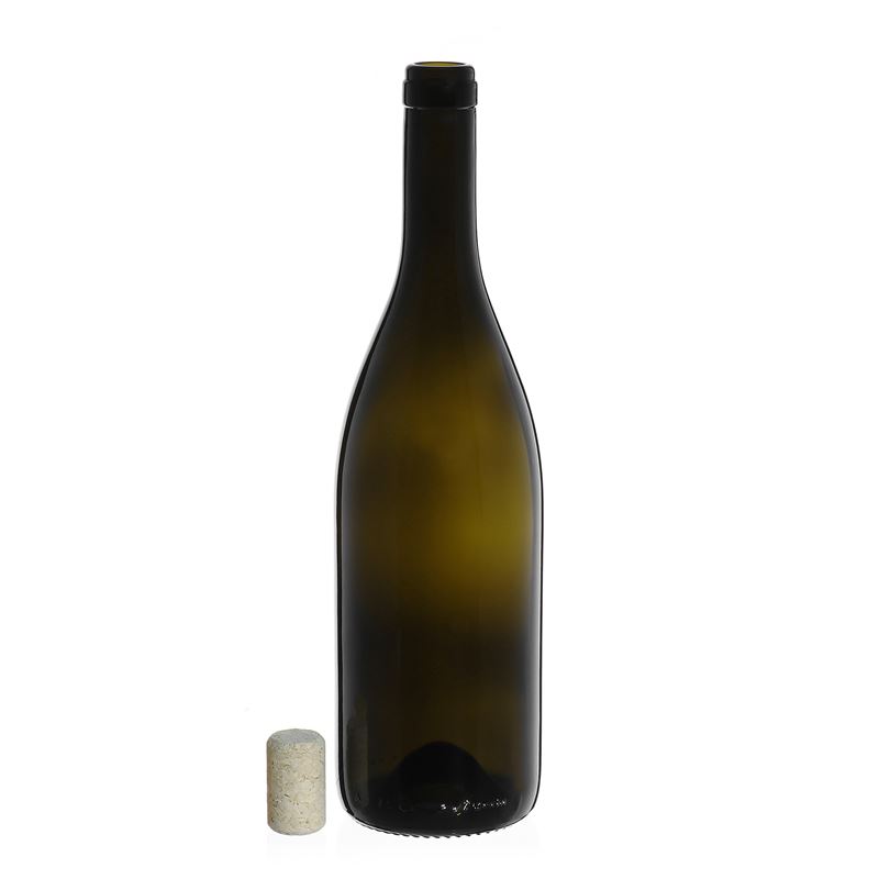 750 ml wijnfles 'Tiffany', antiekgroen, monding: kurk 750 ml wijnfles 'Tiffany', antiekgroen, monding: kurk