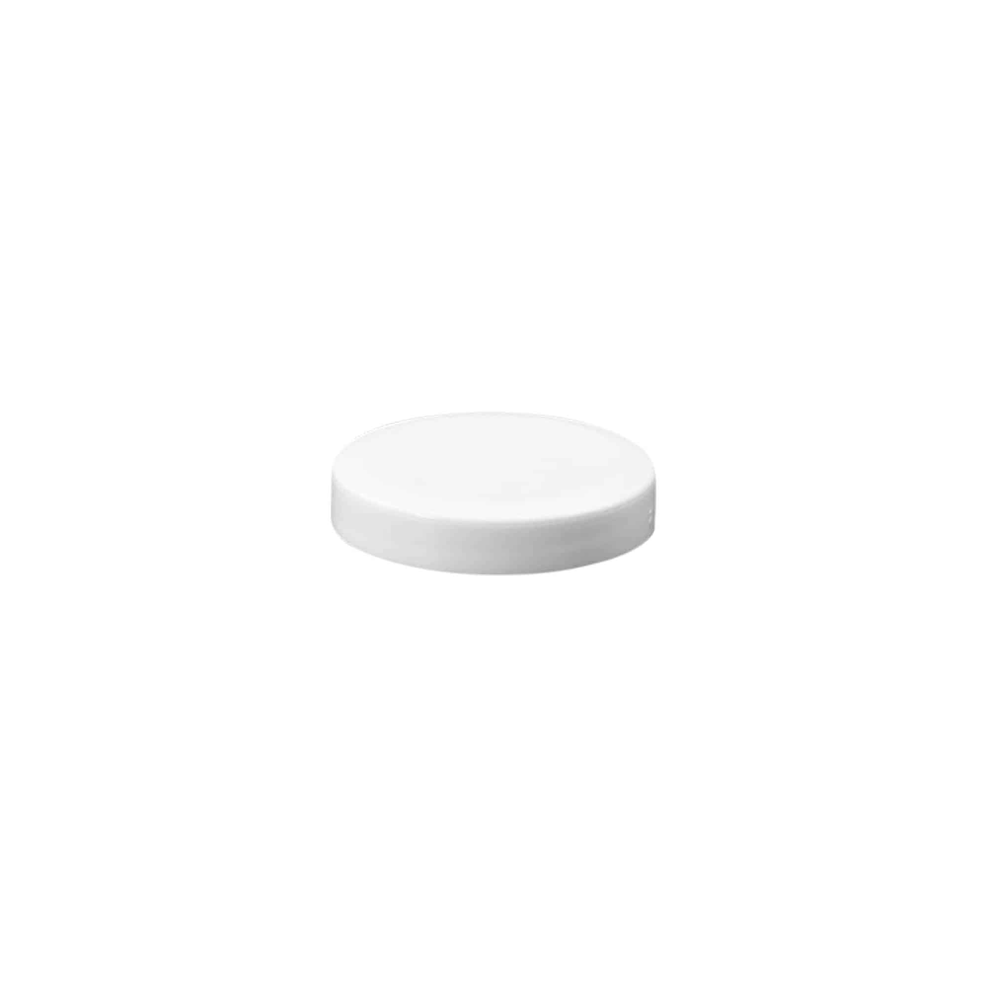 Schroefdop 'White Line' 6ml, PP-kunststof, wit Schroefdop 'White Line' 6ml, PP-kunststof, wit
