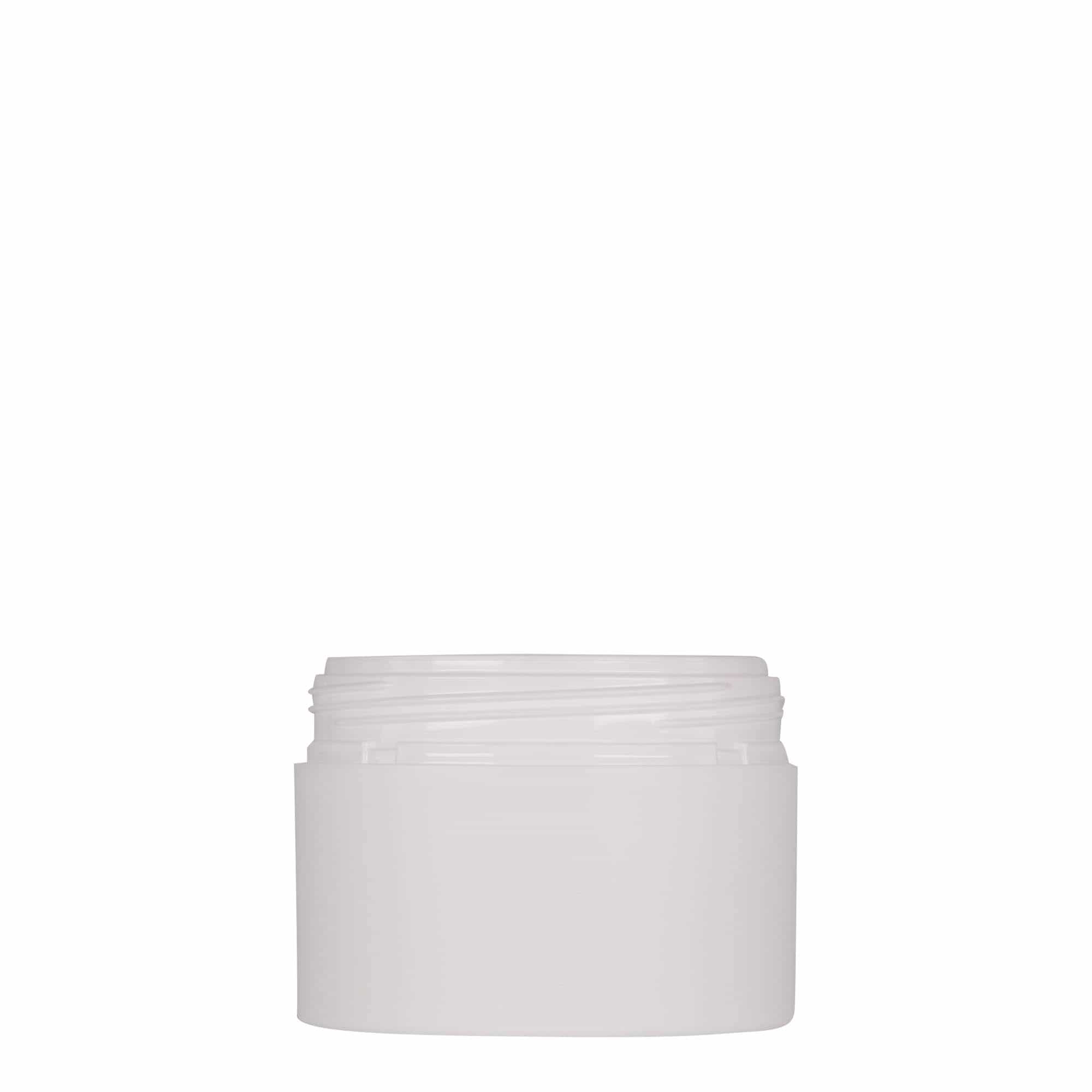Plastic pot 'Antonella', 100 ml, PP, wit, monding: schroefsluiting Plastic pot 'Antonella', 100 ml, PP, wit, monding: schroefsluiting