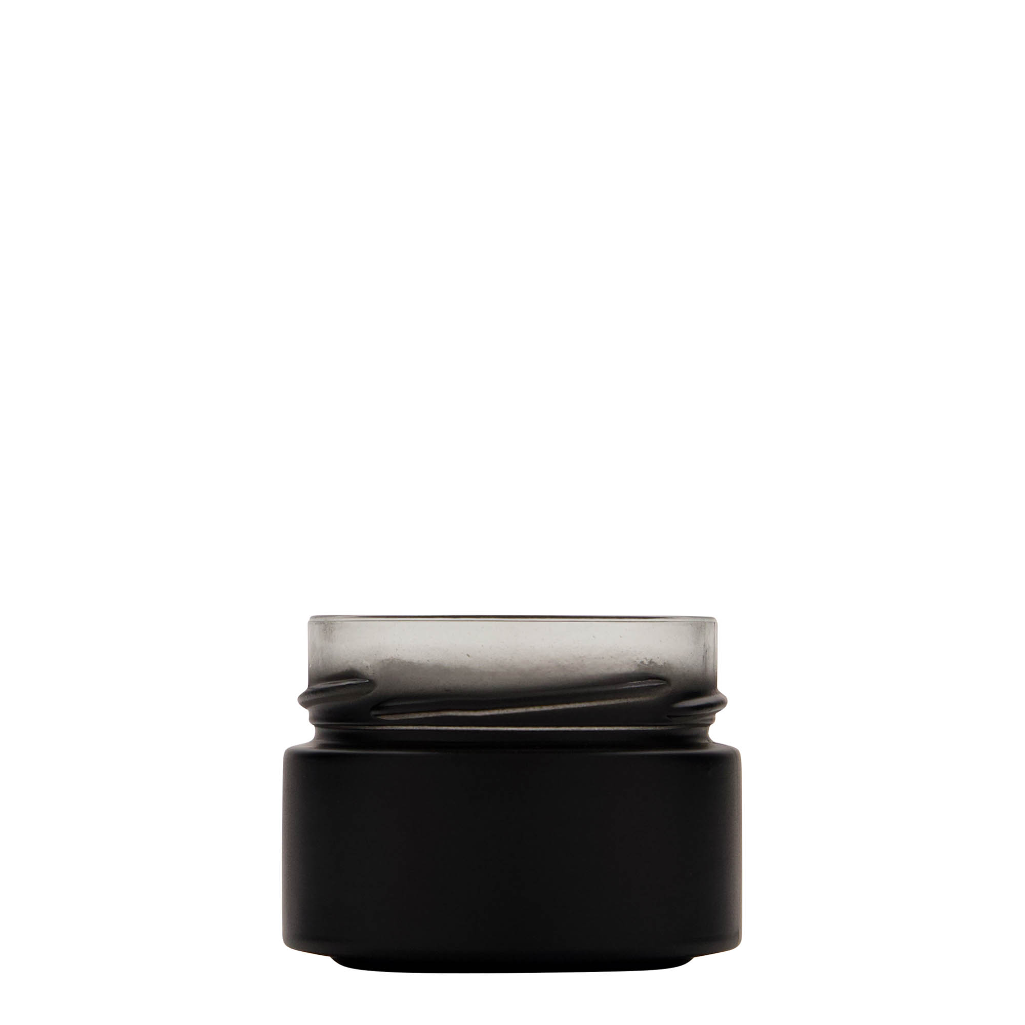 130 ml ronde glazen pot 'Aurora', zwart, opening: Deep-Twist-Off (DTO 66) 130 ml ronde glazen pot 'Aurora', zwart, opening: Deep-Twist-Off (DTO 66)