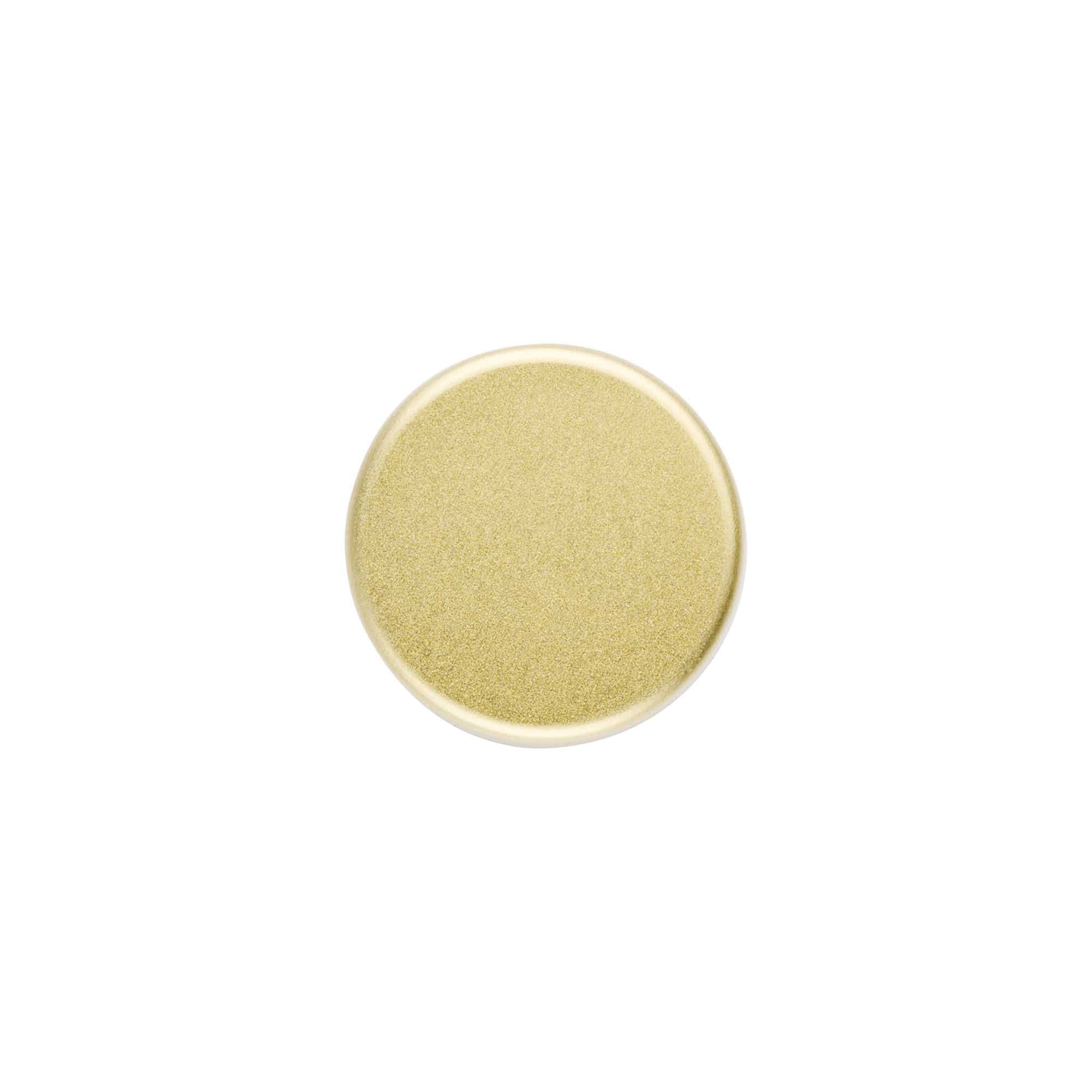 Schroefdop, metaal, goud, voor opening: GPI 28/400