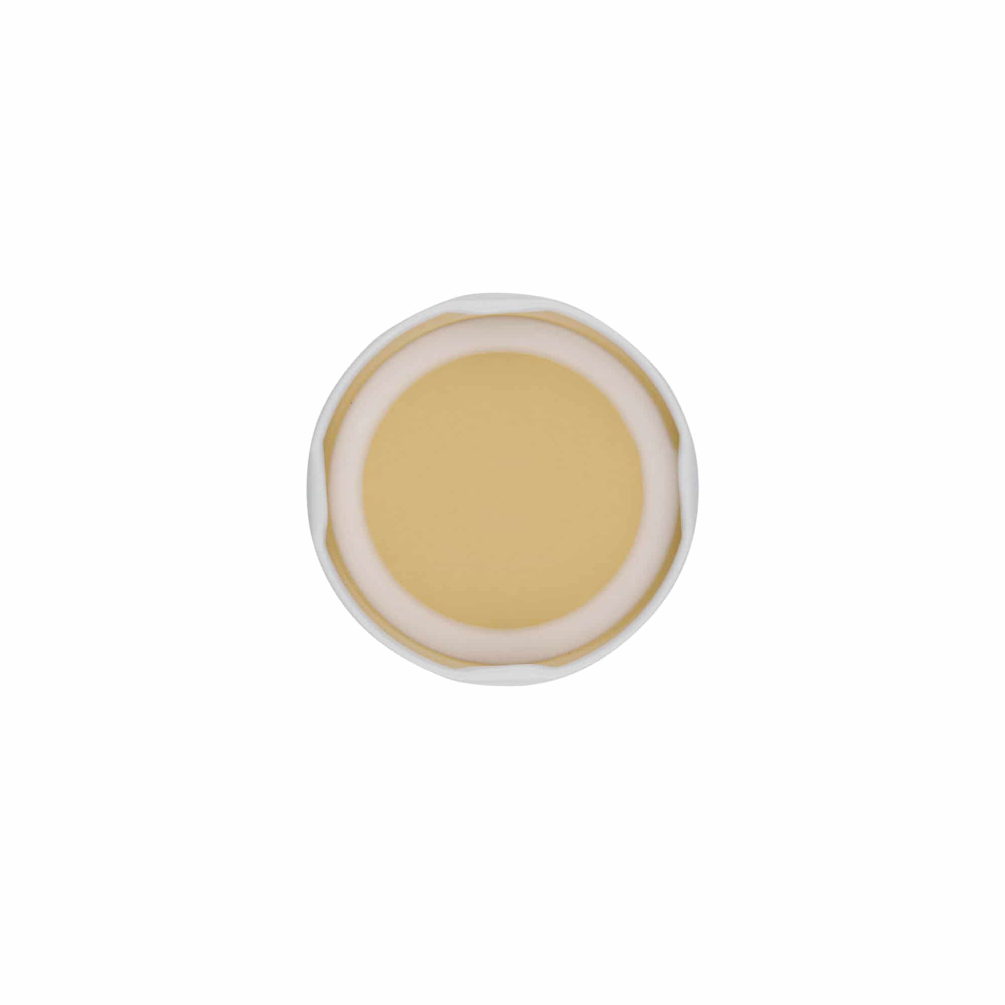 Twist-off-deksel, witblik, wit, voor opening: TO 58