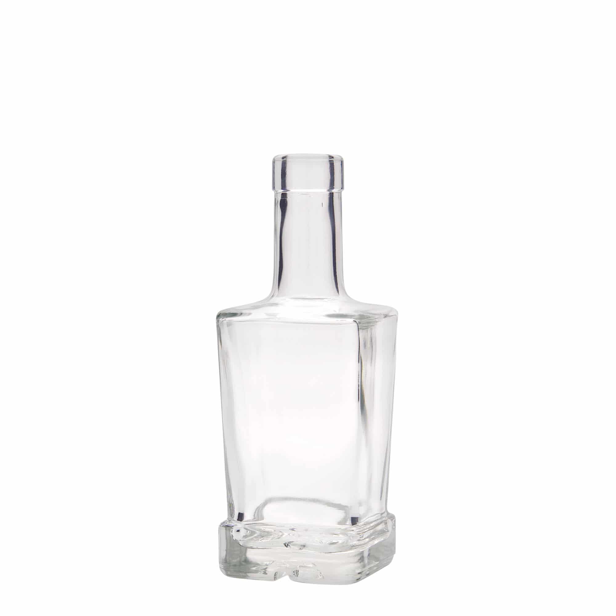 250 ml glazen fles 'Rene', vierkant, hals: kurk