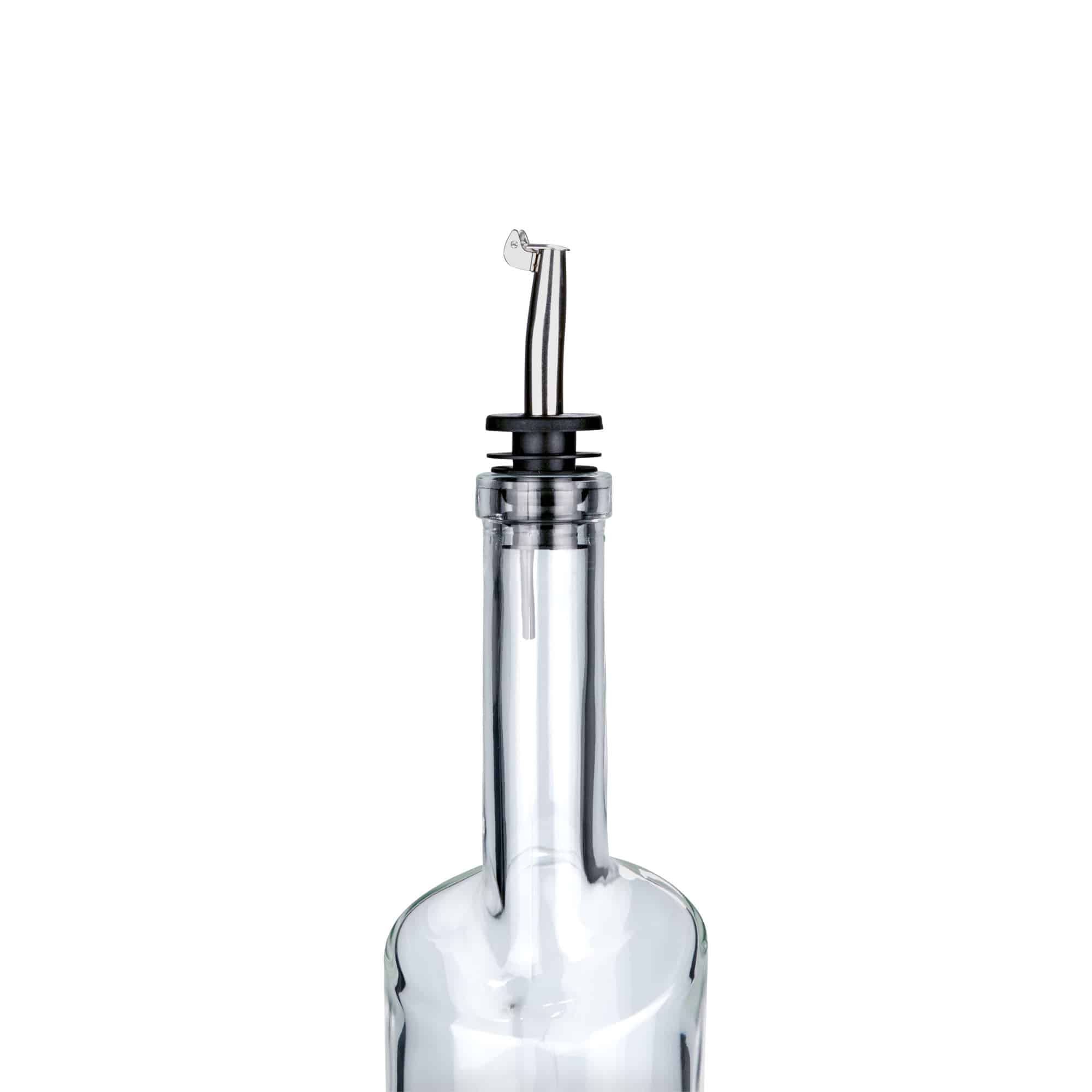 RVS schenktuit met metalen klep, roestvrij staal, zilver