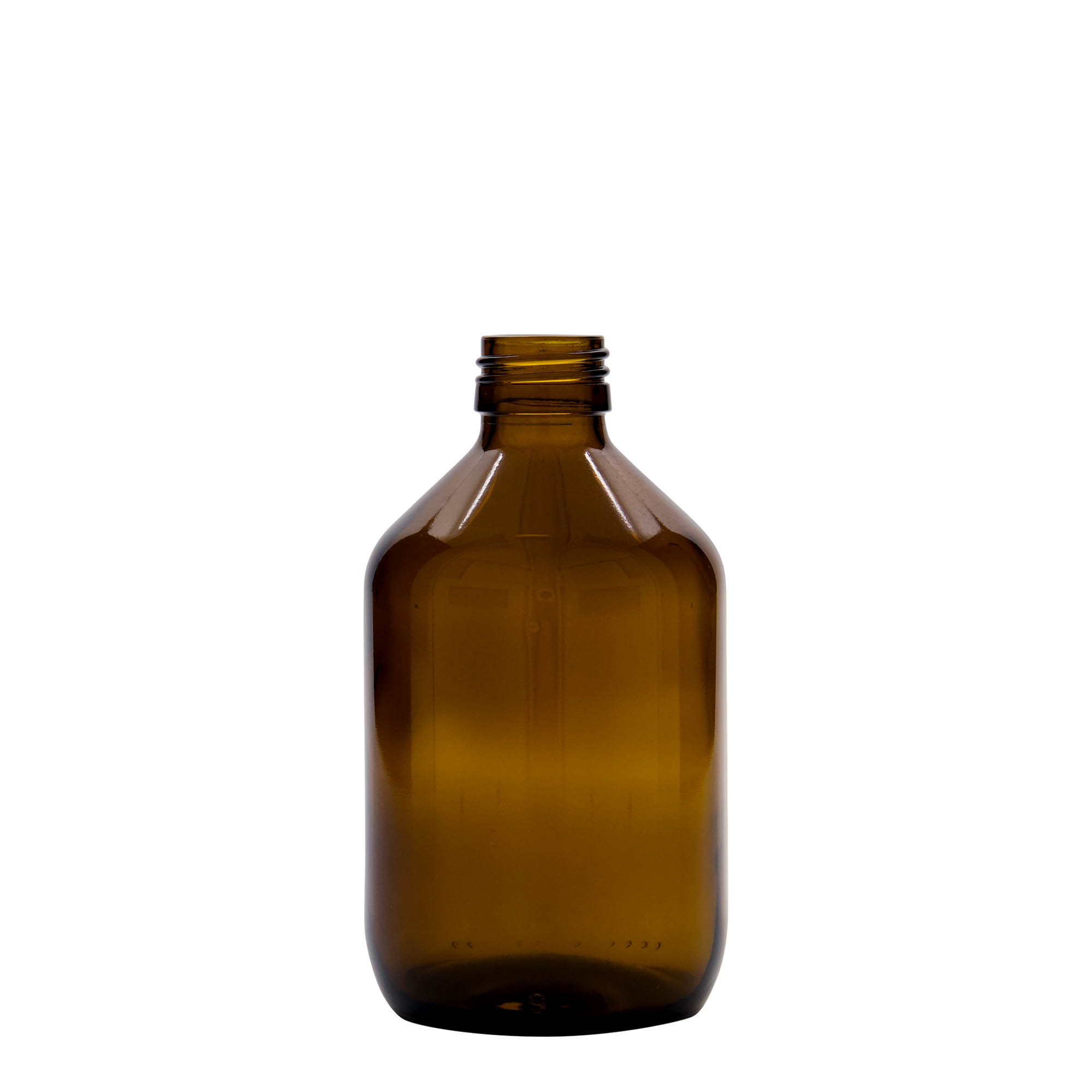 300 ml medicijnfles, bruin, glas, opening: PP 28 300 ml medicijnfles, bruin, glas, opening: PP 28