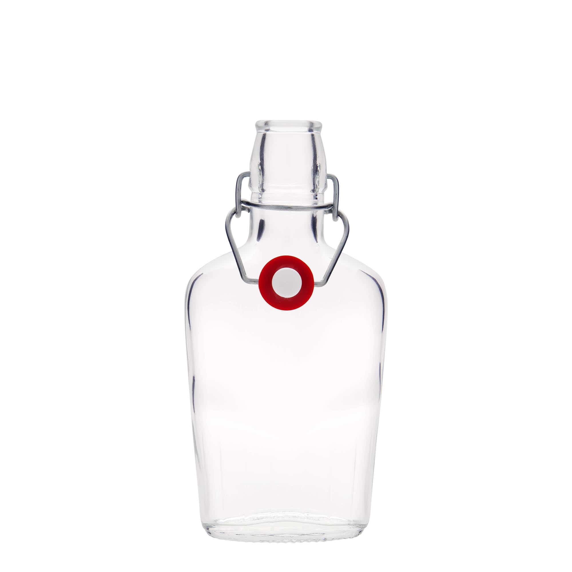 250 ml glazen fles 'Fiaschetta', ovaal, opening: beugelsluiting