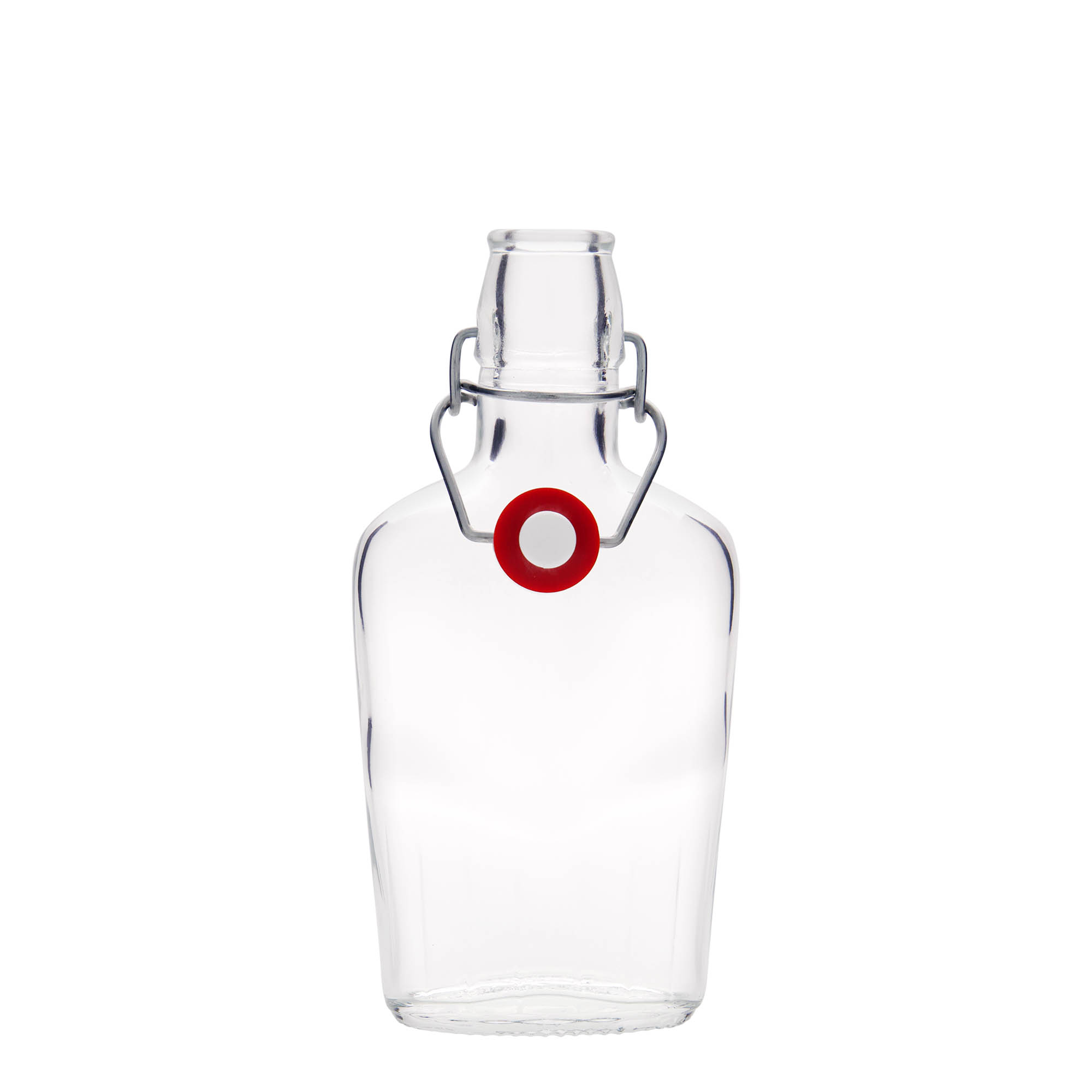 250 ml glazen fles 'Fiaschetta', ovaal, opening: beugelsluiting