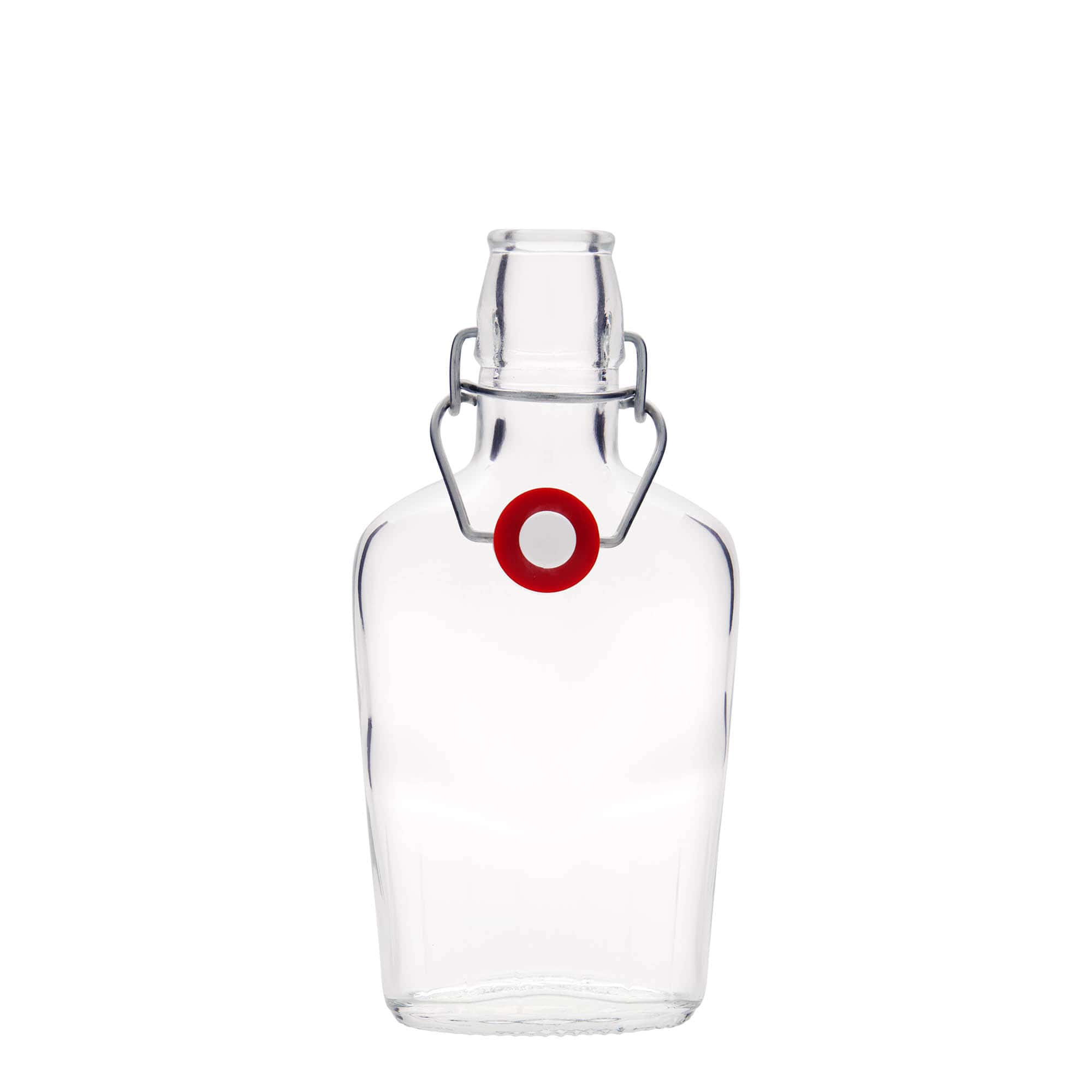 250 ml glazen fles 'Fiaschetta', ovaal, opening: beugelsluiting