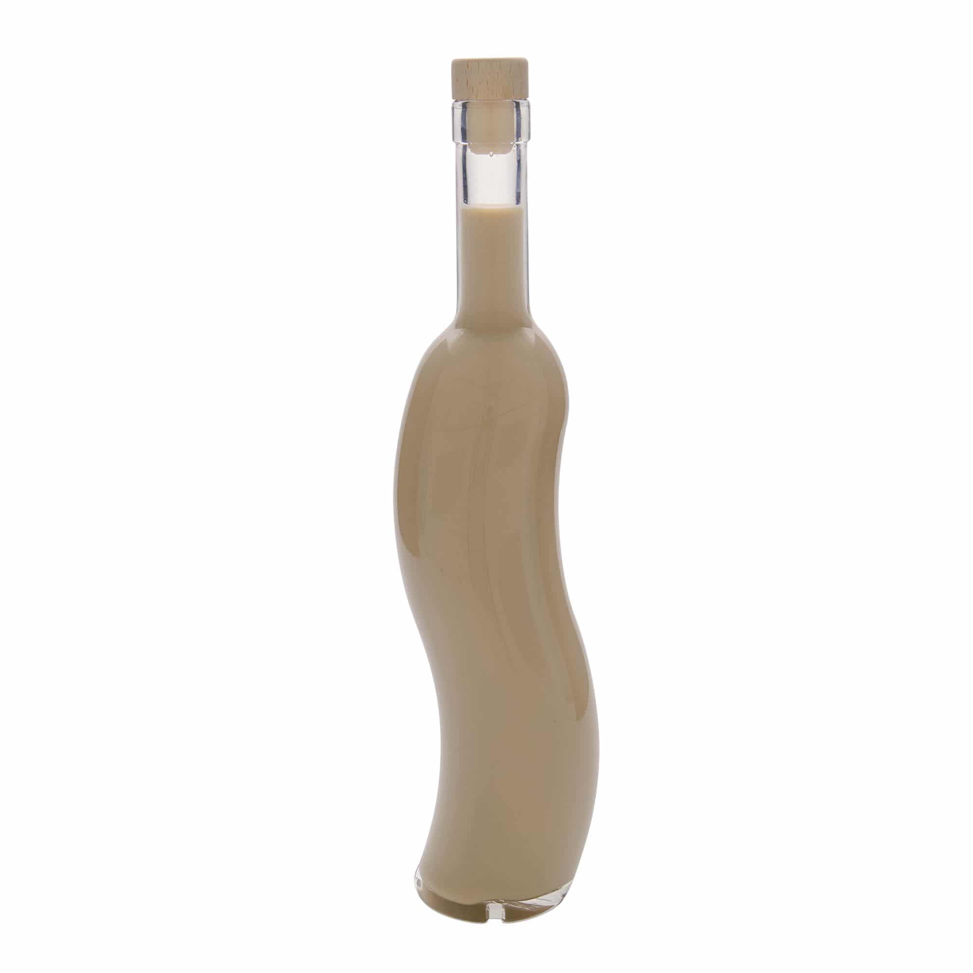 500 ml glazen fles 'La-Ola', halfrond, opening: kurk
