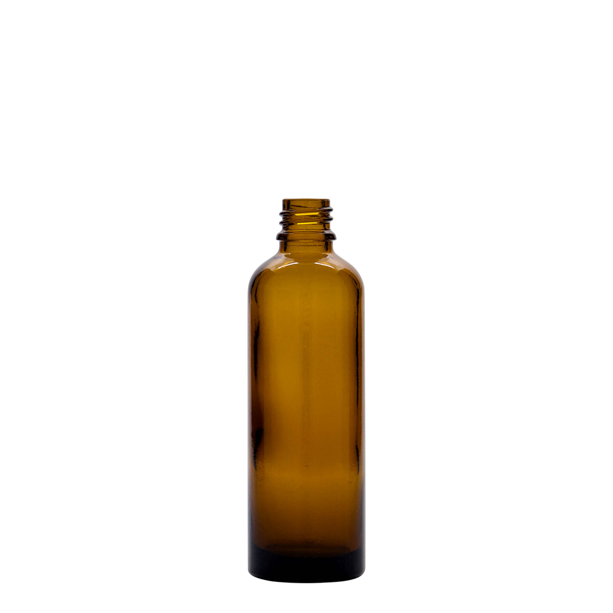 75 ml medicijnflesje, glas, bruin, opening: DIN 18 75 ml medicijnflesje, glas, bruin, opening: DIN 18