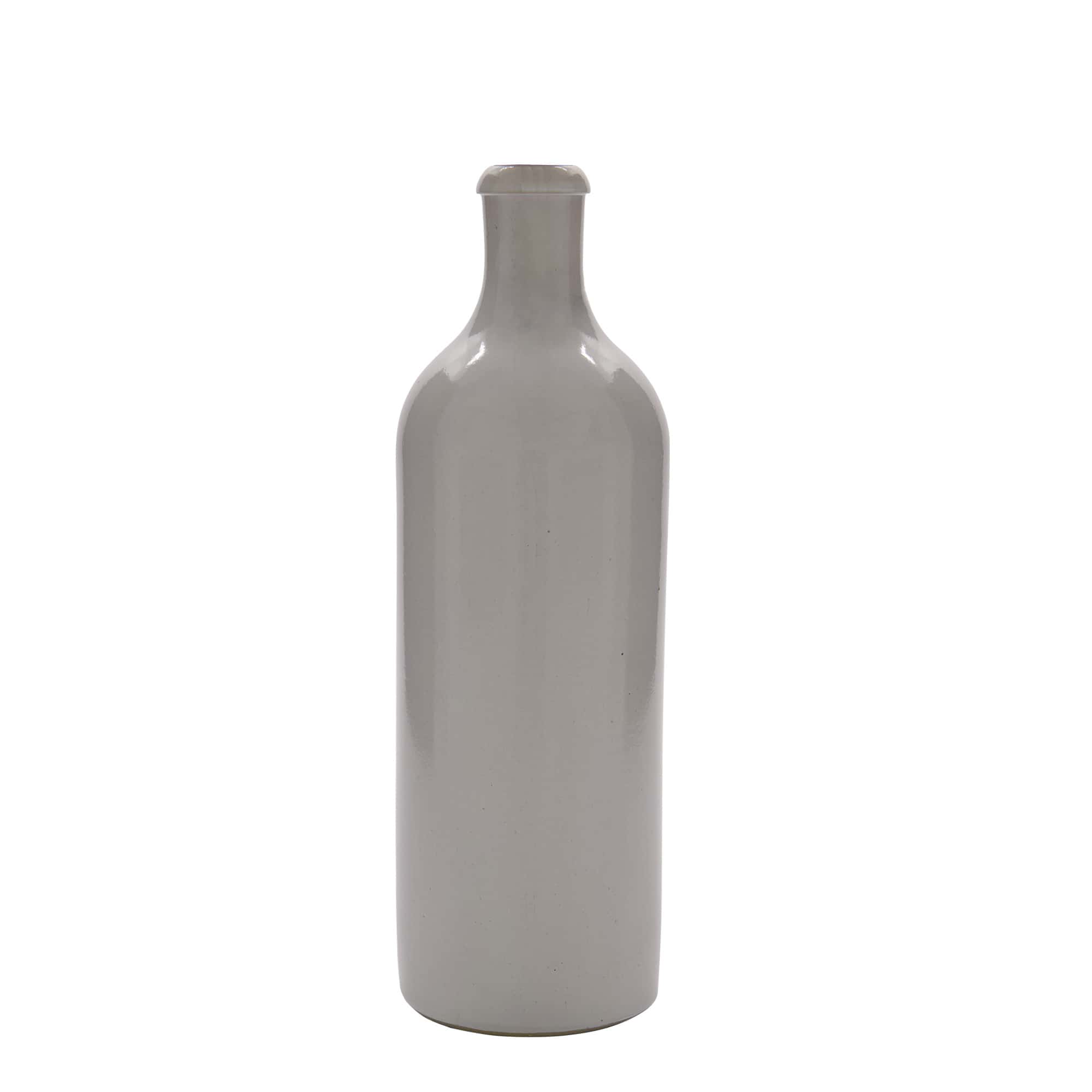 750 ml tonkruik, steengoed, wit, monding: beugelverschluss 750 ml tonkruik, steengoed, wit, monding: beugelverschluss