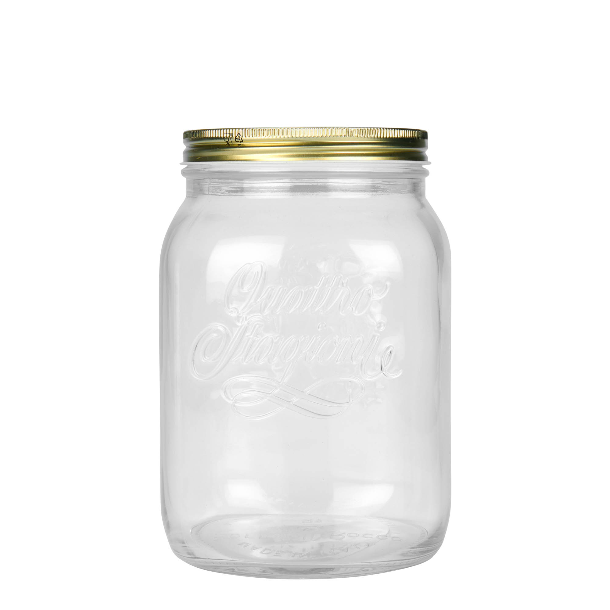 2.000 ml glas 'Quattro Stagioni', opening: schroefdop