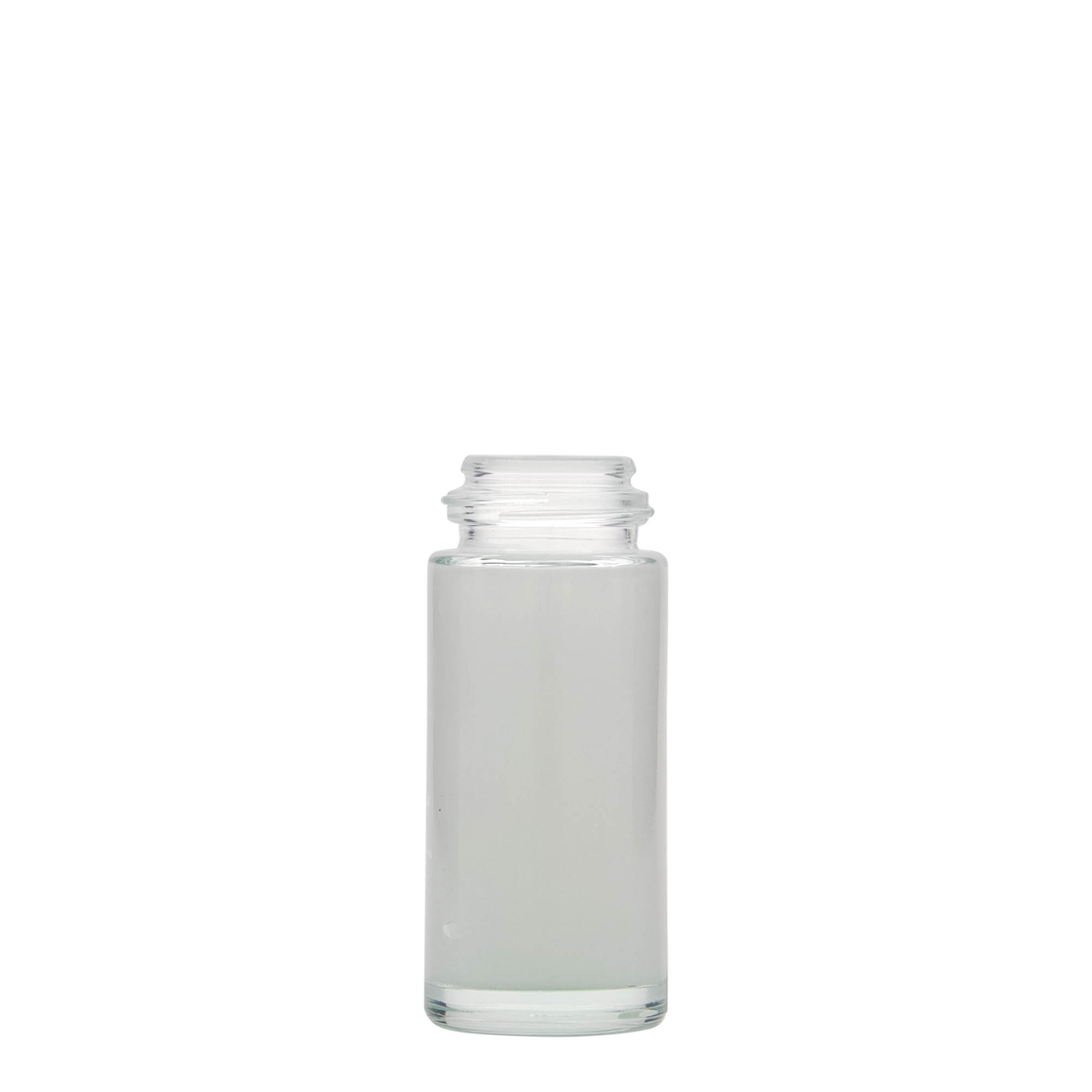 50 ml roll-on fles, glas, opening: schroefdop