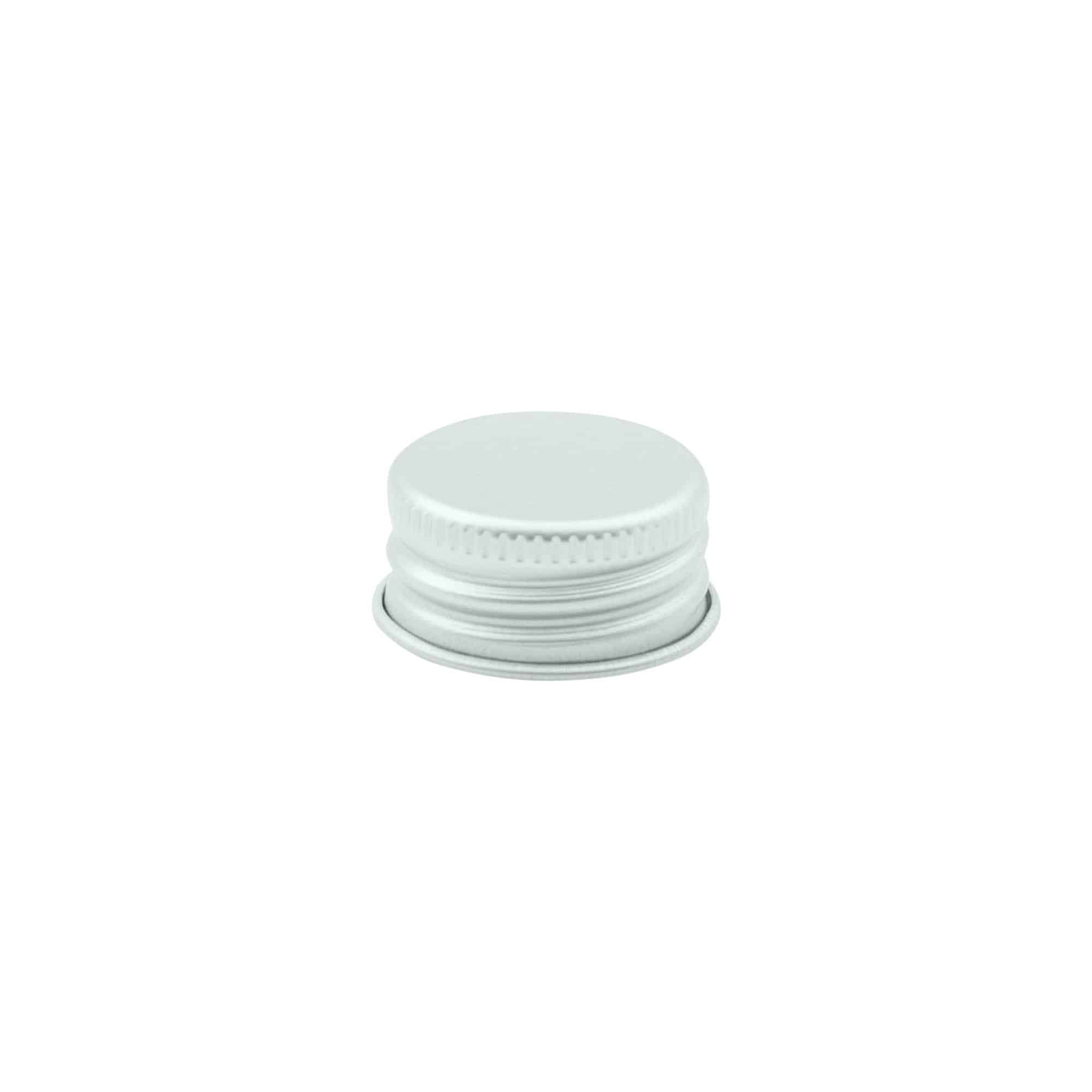 Schroefdop, metaal, zilver, voor mondstuk: 24/410