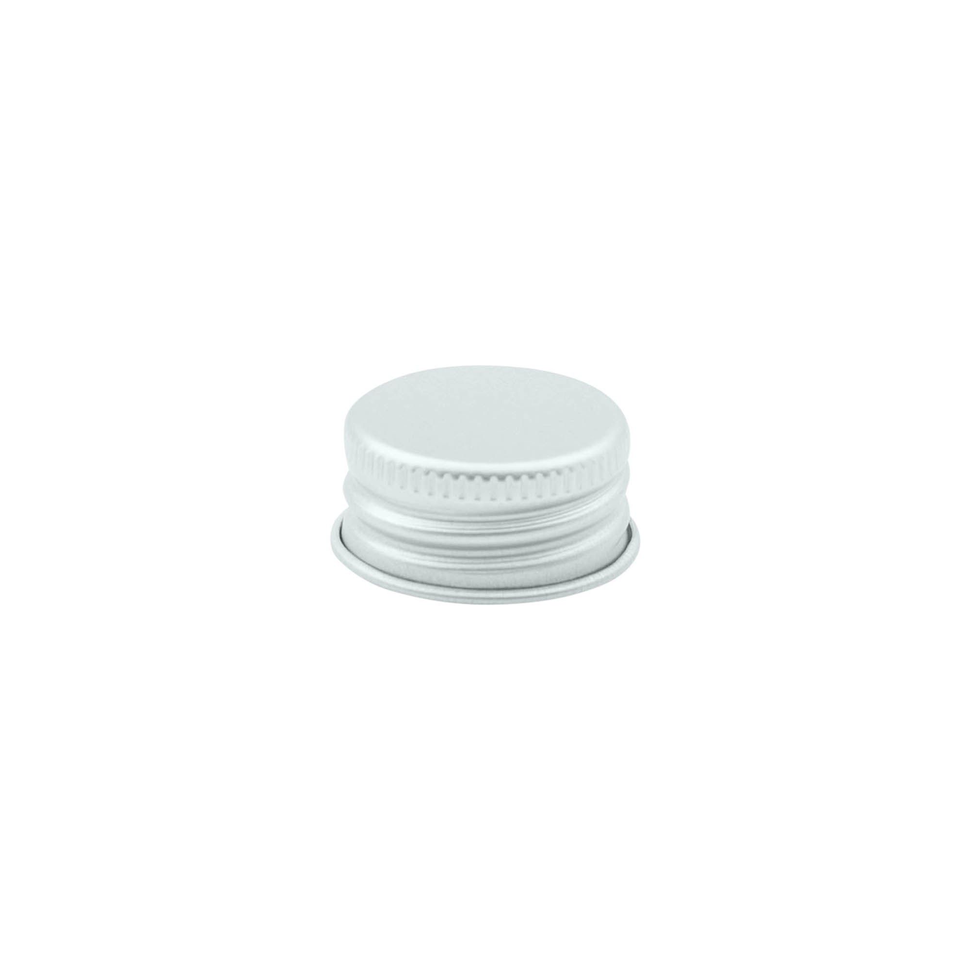 Schroefdop, metaal, zilver, voor mondstuk: 24/410