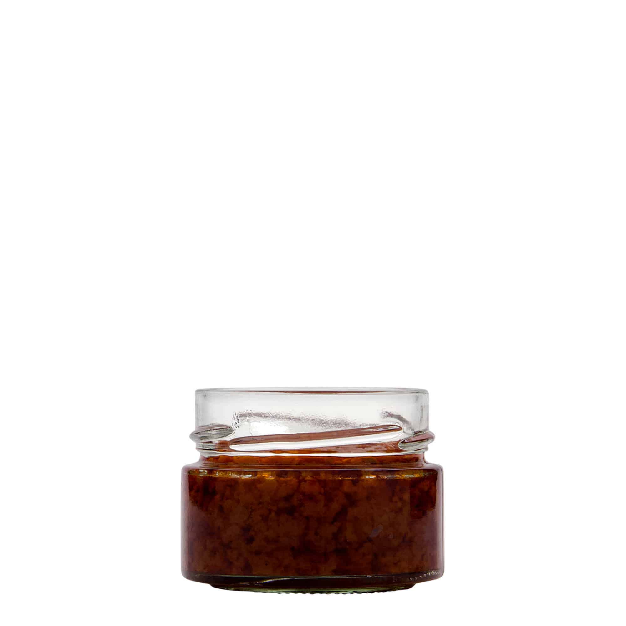 130 ml ronde glas 'Aurora', opening: Deep-Twist-Off (DTO 66)