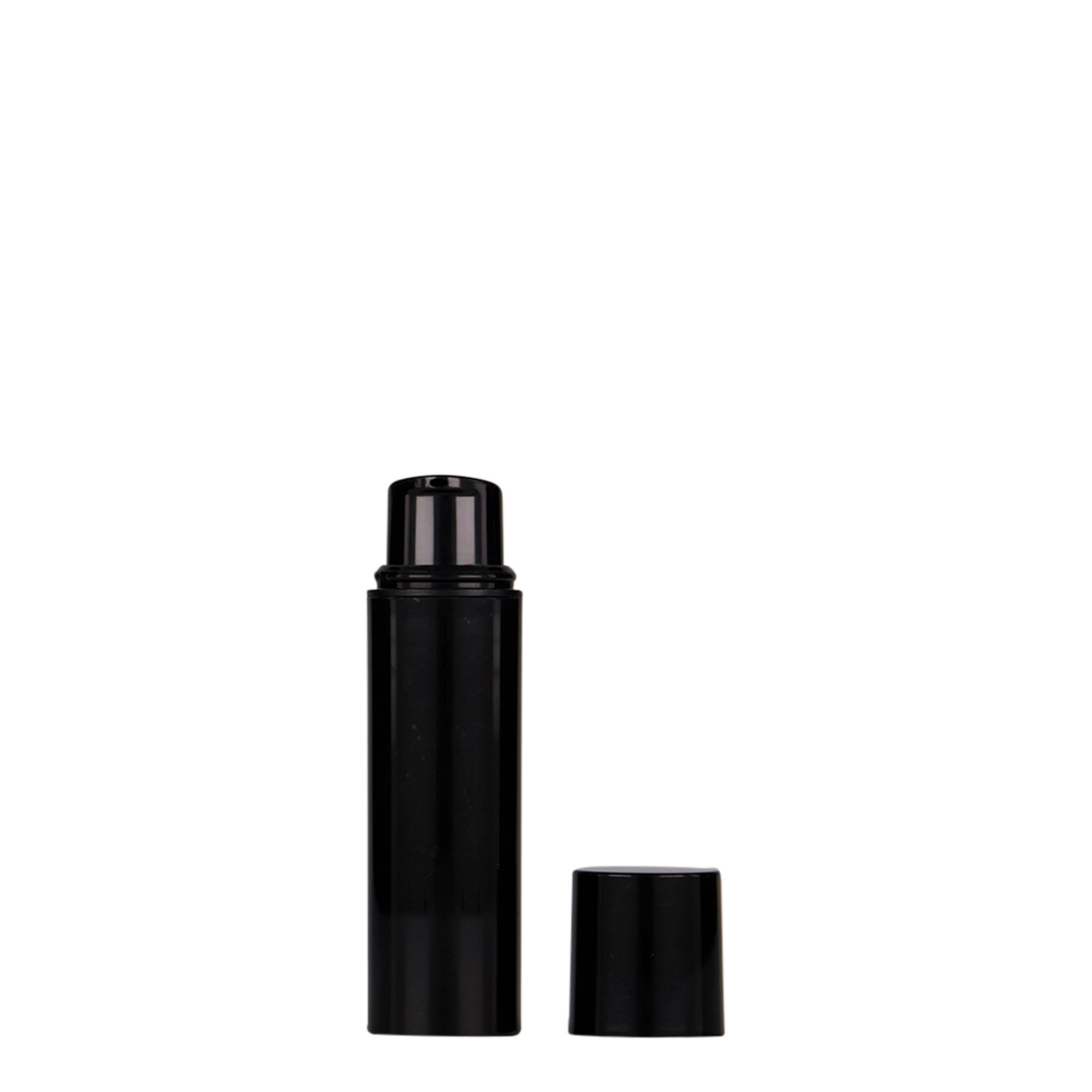 10 ml Airless Dispenser 'Nano', PP-kunststof, zwart
