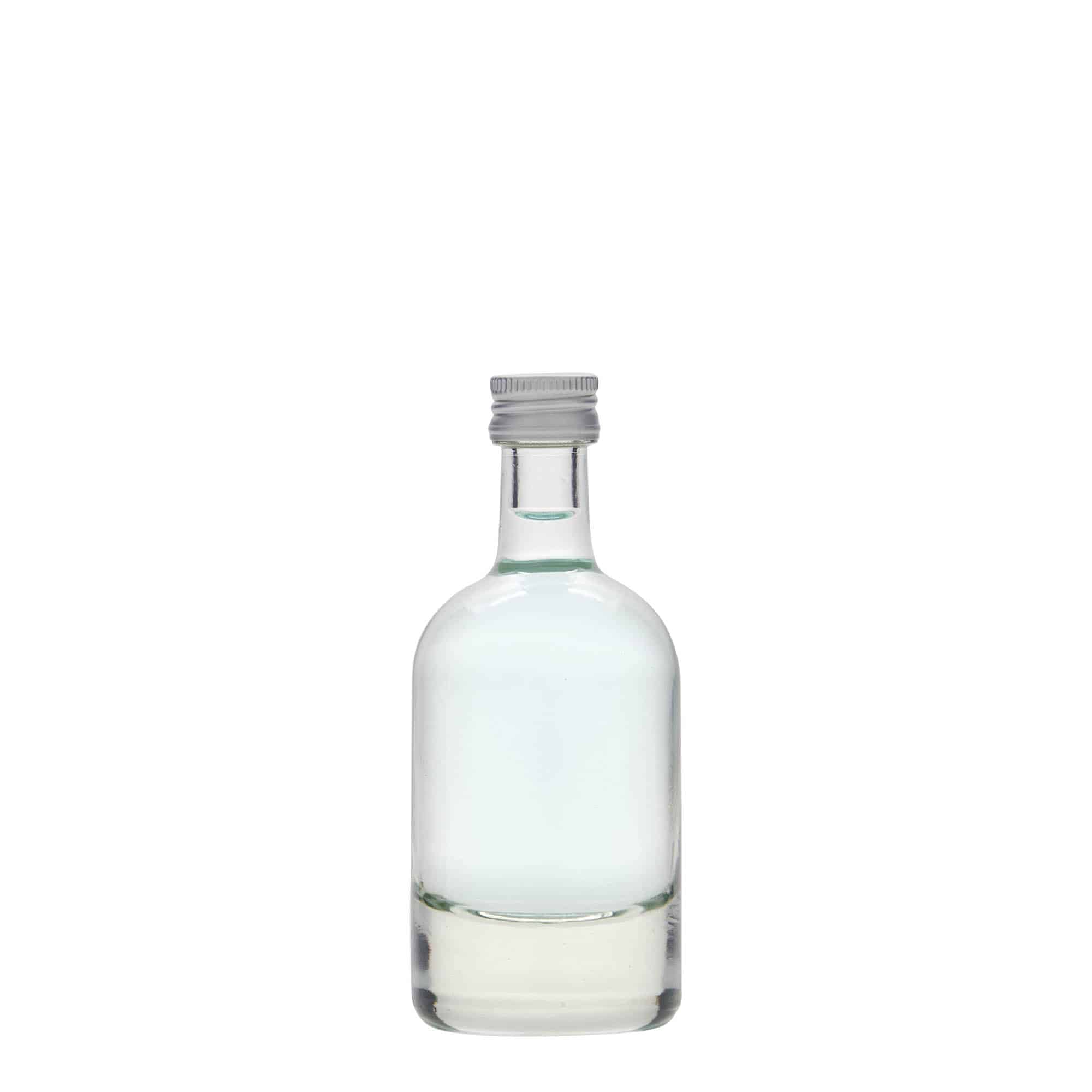50 ml glazen fles 'Linea Uno', mondstuk: PP 18 50 ml glazen fles 'Linea Uno', mondstuk: PP 18