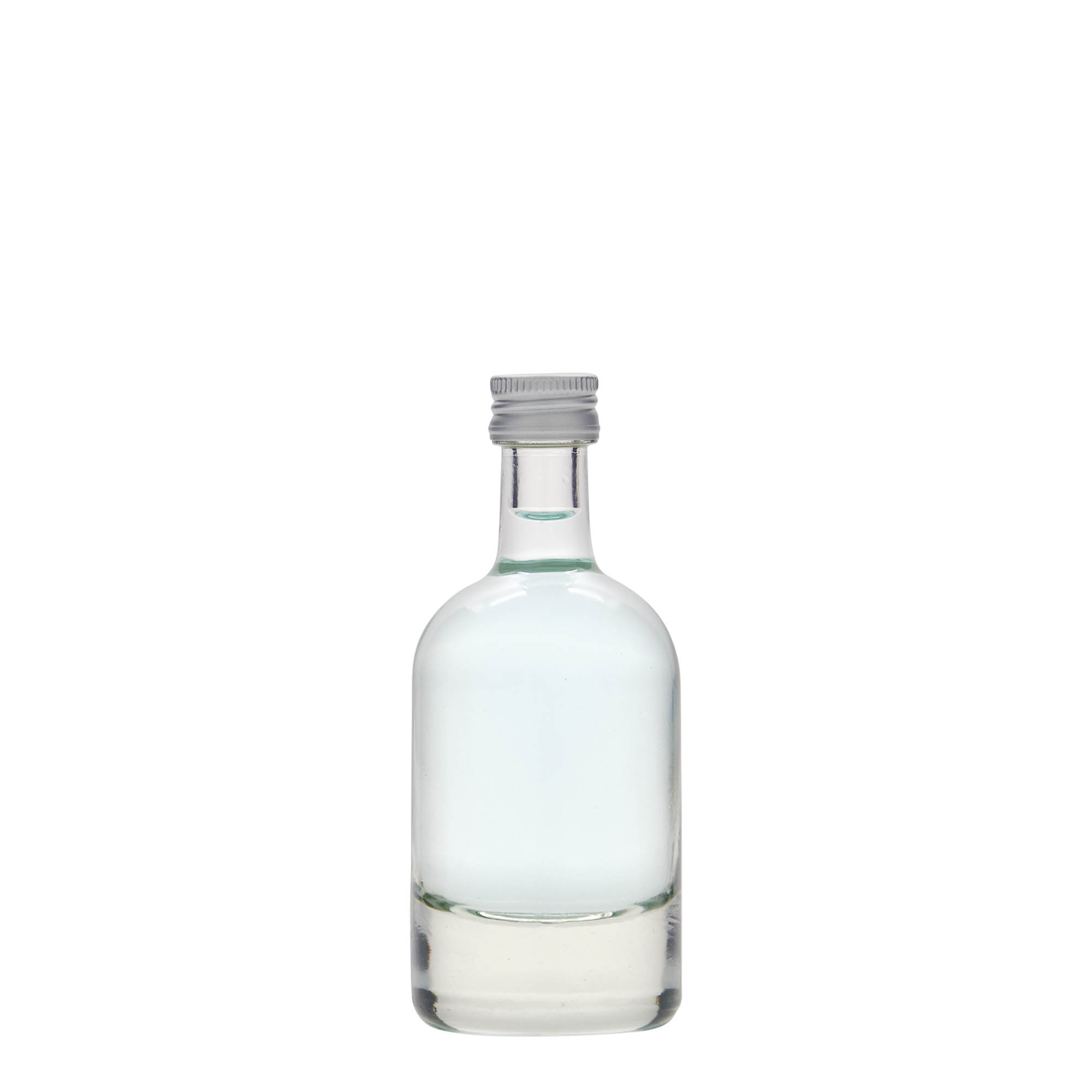 50 ml glazen fles 'Linea Uno', mondstuk: PP 18 50 ml glazen fles 'Linea Uno', mondstuk: PP 18