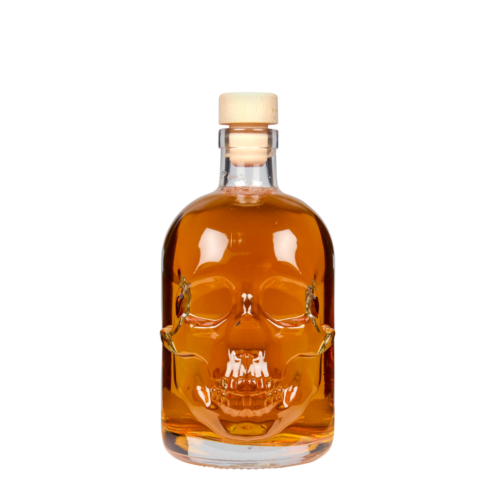 500 ml glazen fles 'Doodskop', opening: kurk 500 ml glazen fles 'Doodskop', opening: kurk