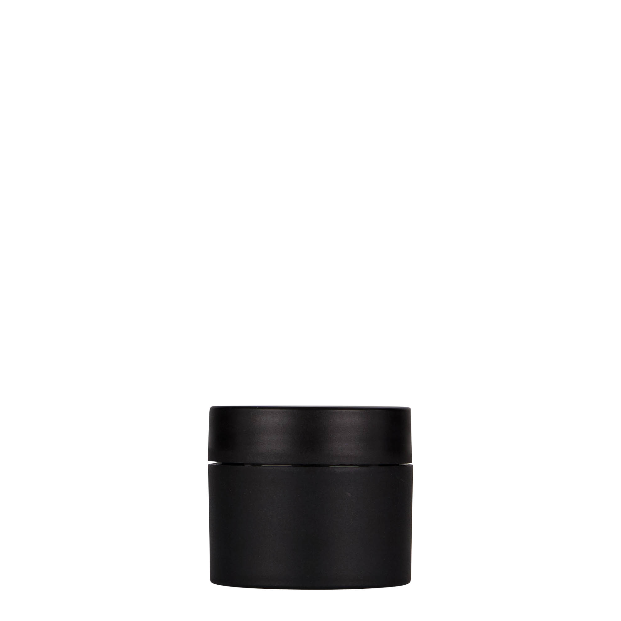 30 ml kunststofpot 'Antonella', PP, zwart, opening: schroefdop