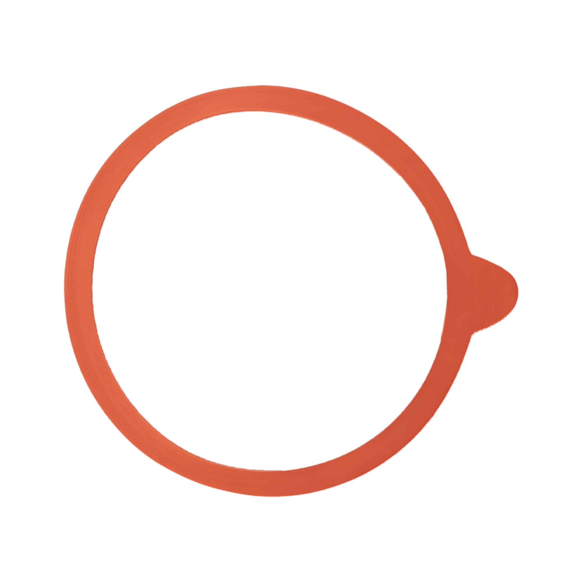 WECK-inmaakring RR120, rood, monding: ronde rand WECK-inmaakring RR120, rood, monding: ronde rand