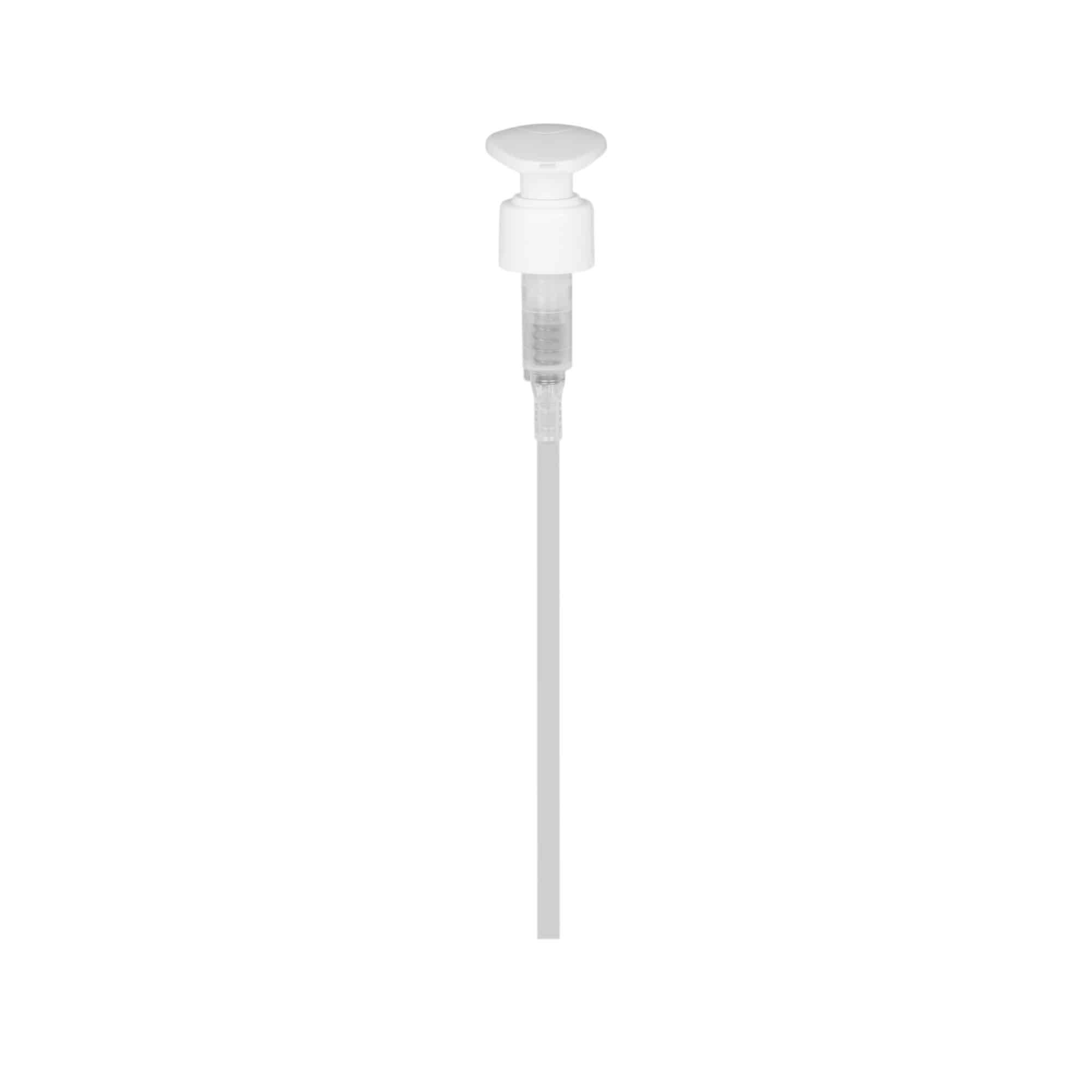 Schroefsluiting dispenserpomp, PP-kunststof, wit, voor monding: 24/410 Schroefsluiting dispenserpomp, PP-kunststof, wit, voor monding: 24/410