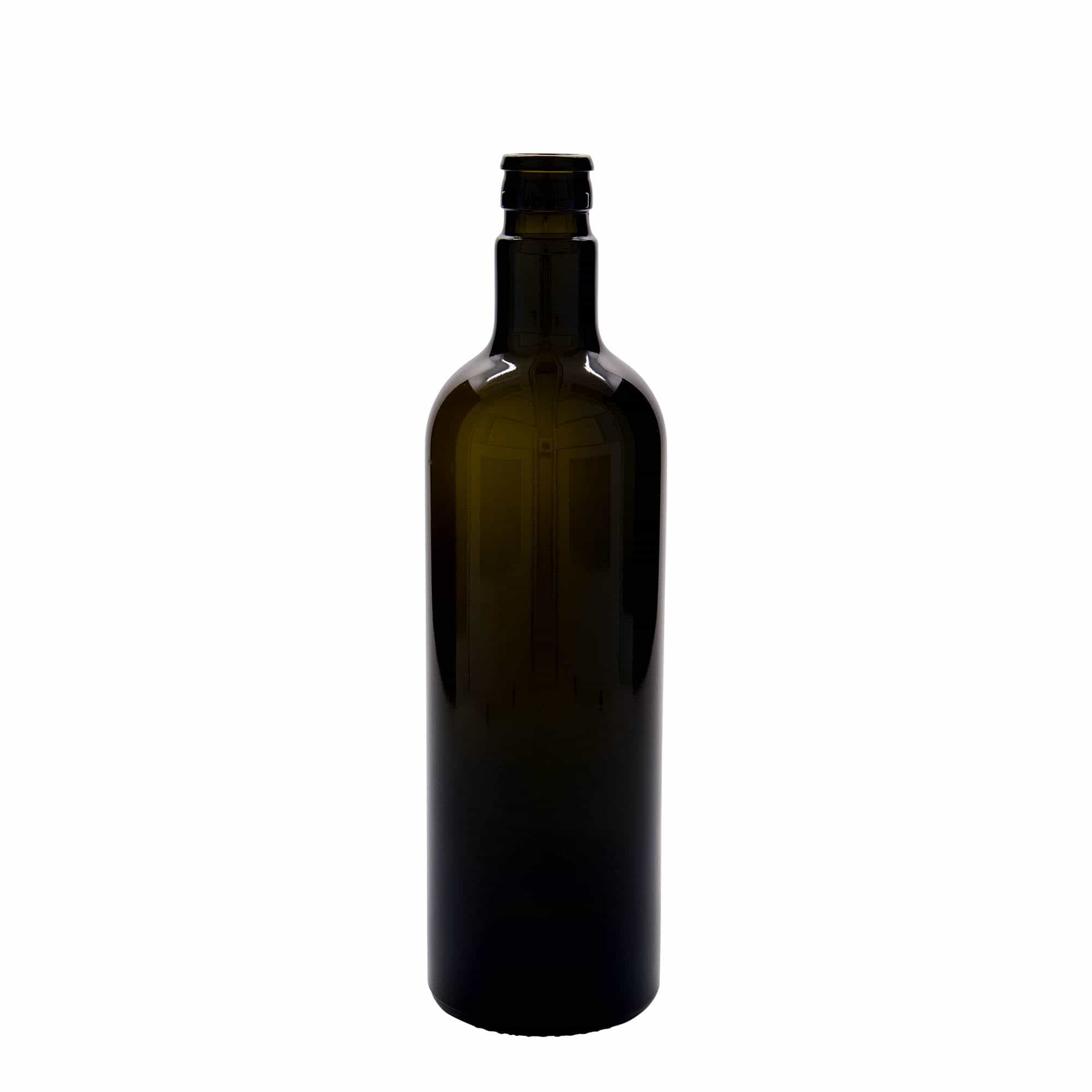 Azijn-/oliefles 'Willy New', 750 ml, glas, antiekgroen, monding: DOP Azijn-/oliefles 'Willy New', 750 ml, glas, antiekgroen, monding: DOP
