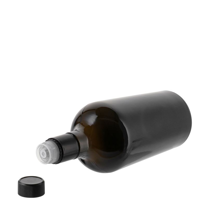 750 ml azijn-/olieflacon 'Oleum', glas, antiekgroen, opening: DOP 750 ml azijn-/olieflacon 'Oleum', glas, antiekgroen, opening: DOP