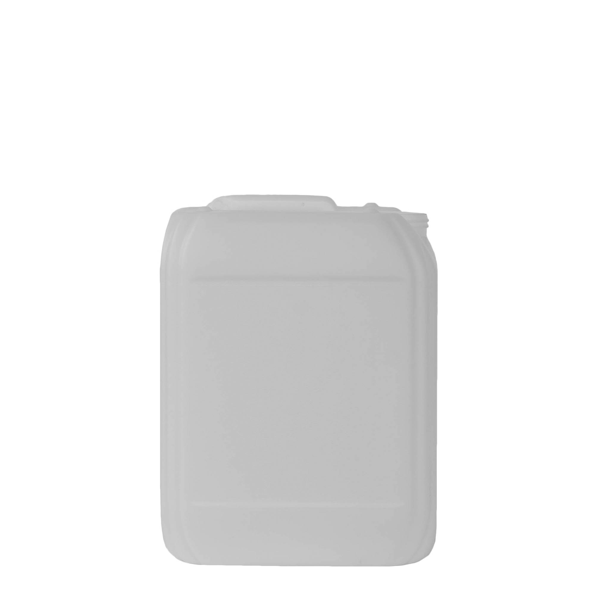 10 l kanister, rechthoekig, HDPE-kunststof, naturel, opening: ND 55