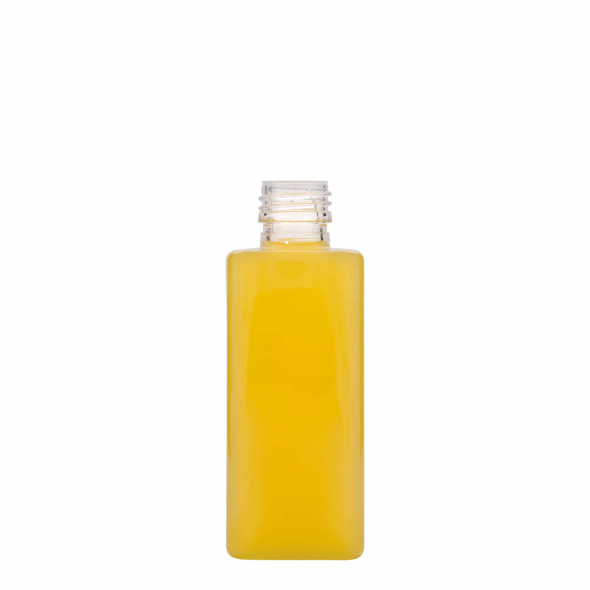 250 ml PET-fles 'Karl', vierkant, kunststof, opening: PP 28