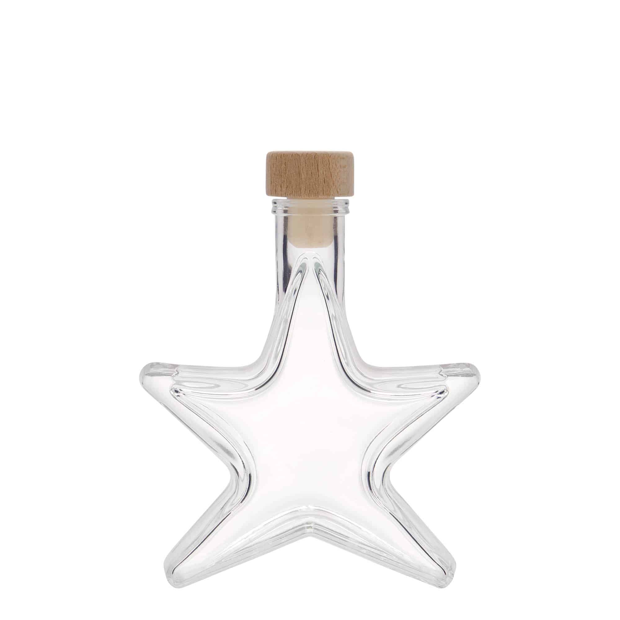 100 ml glazen fles 'Ster', opening: kurk