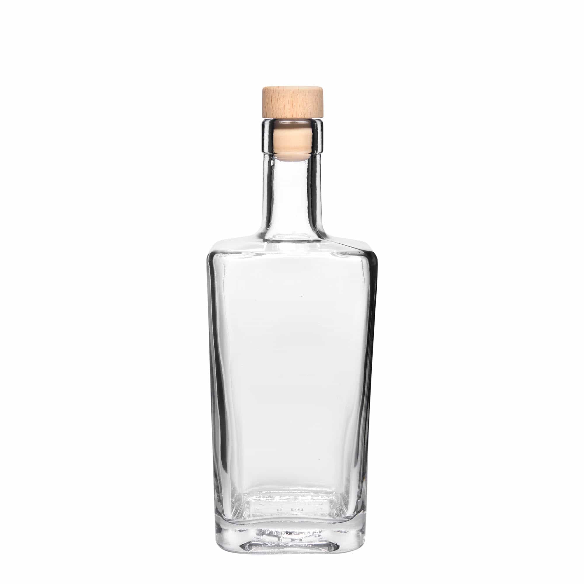 500 ml glazen fles 'Noel', vierkant, hals: kurk