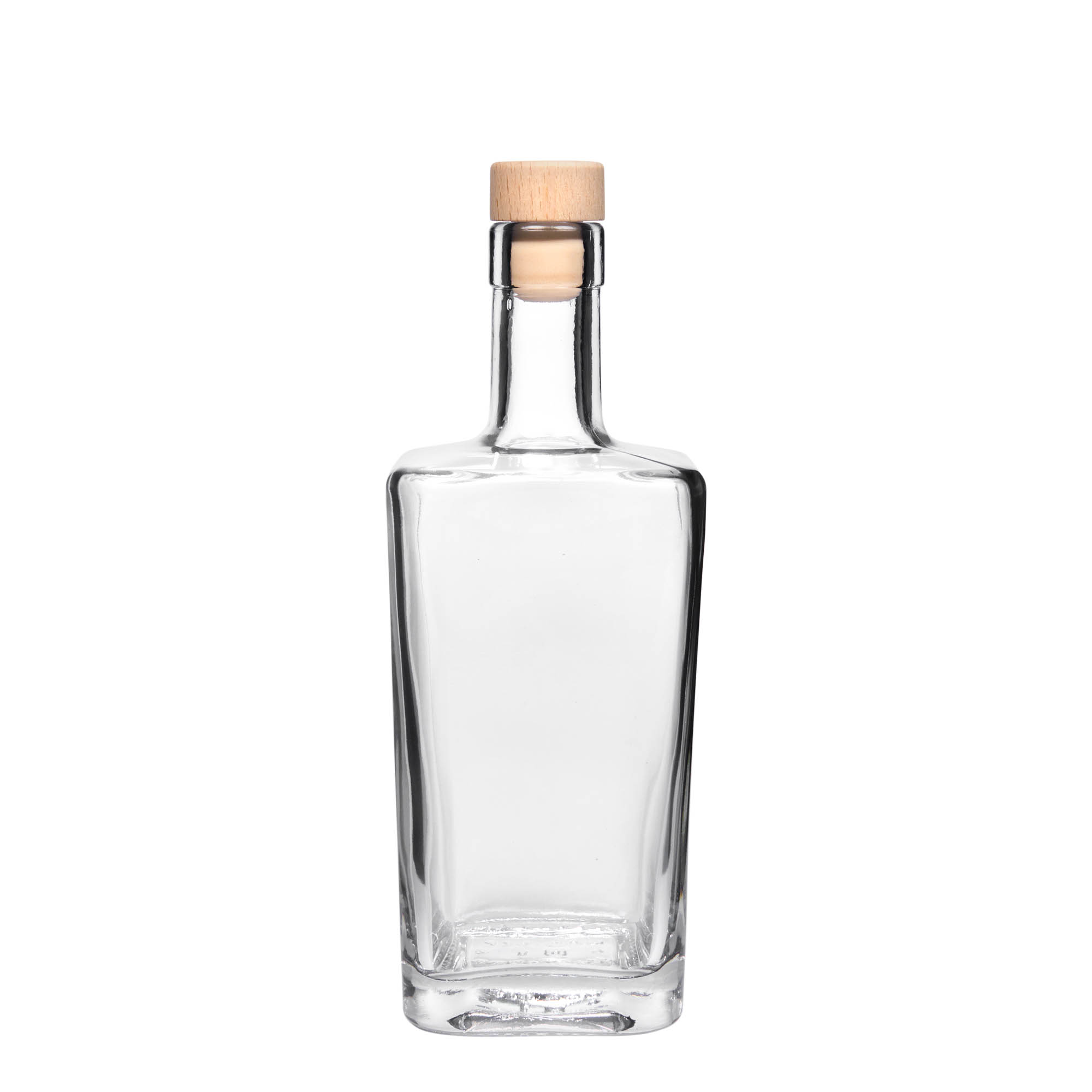 500 ml glazen fles 'Noel', vierkant, hals: kurk